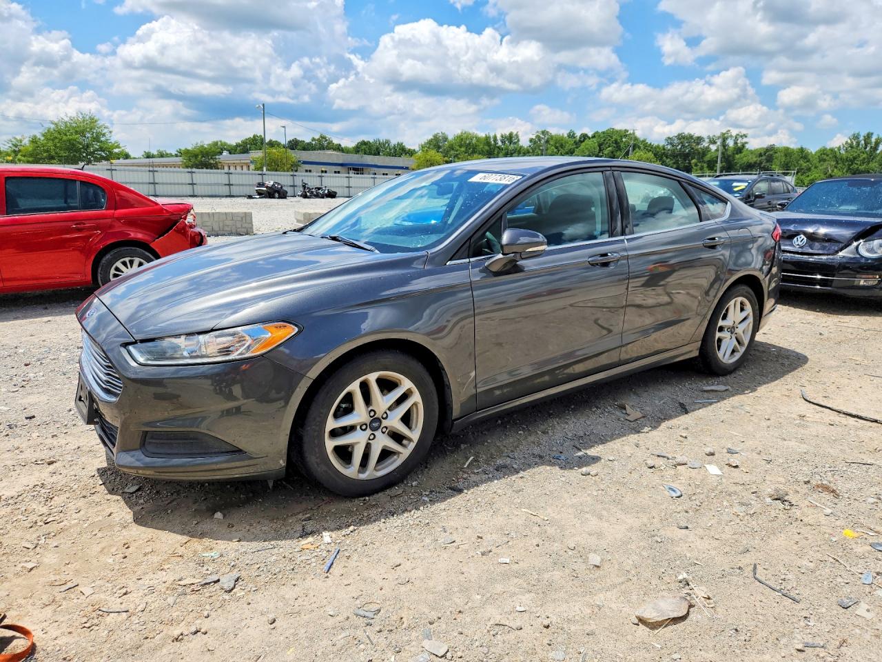 2015 Ford Fusion Se Gray vin: 1FA6P0H76F5123567
