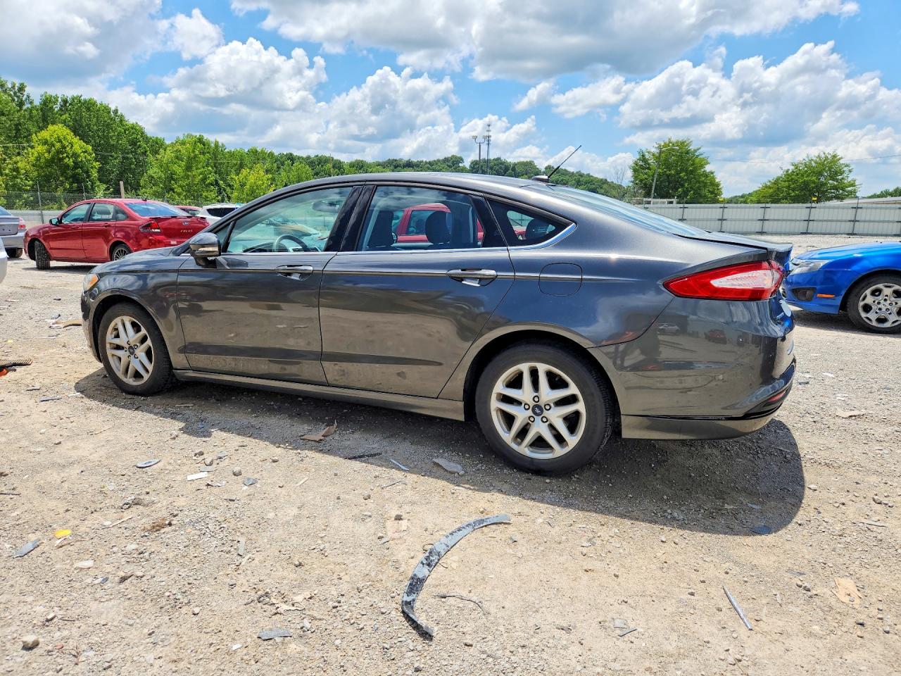2015 Ford Fusion Se Gray vin: 1FA6P0H76F5123567