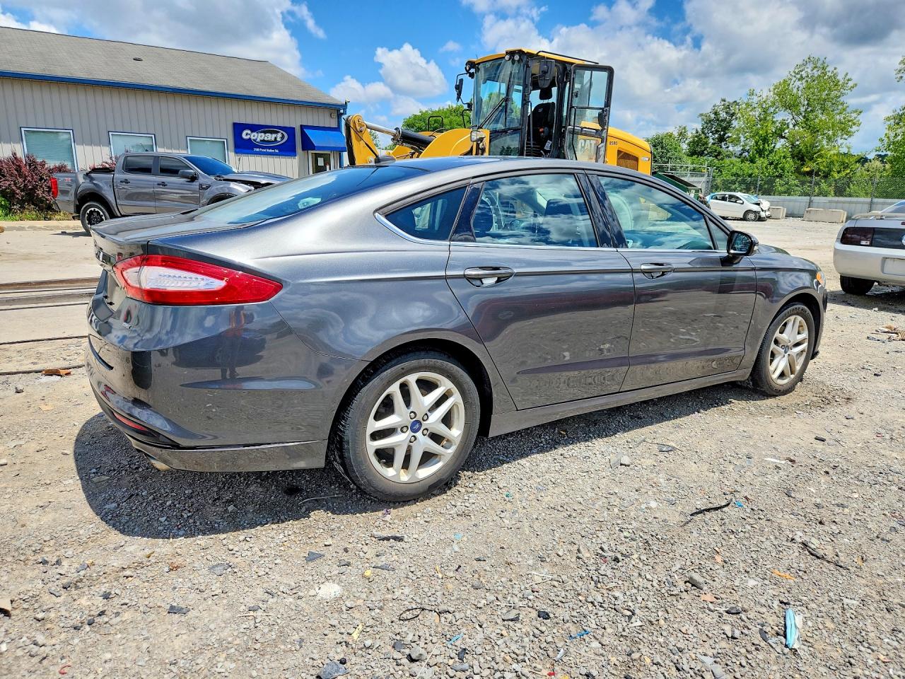 2015 Ford Fusion Se Gray vin: 1FA6P0H76F5123567