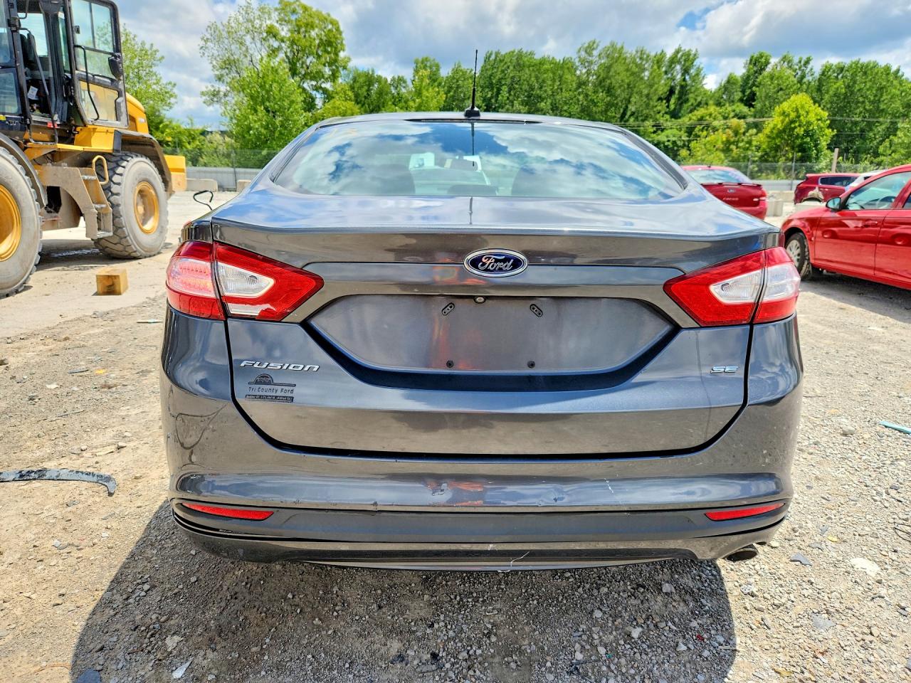 2015 Ford Fusion Se Gray vin: 1FA6P0H76F5123567