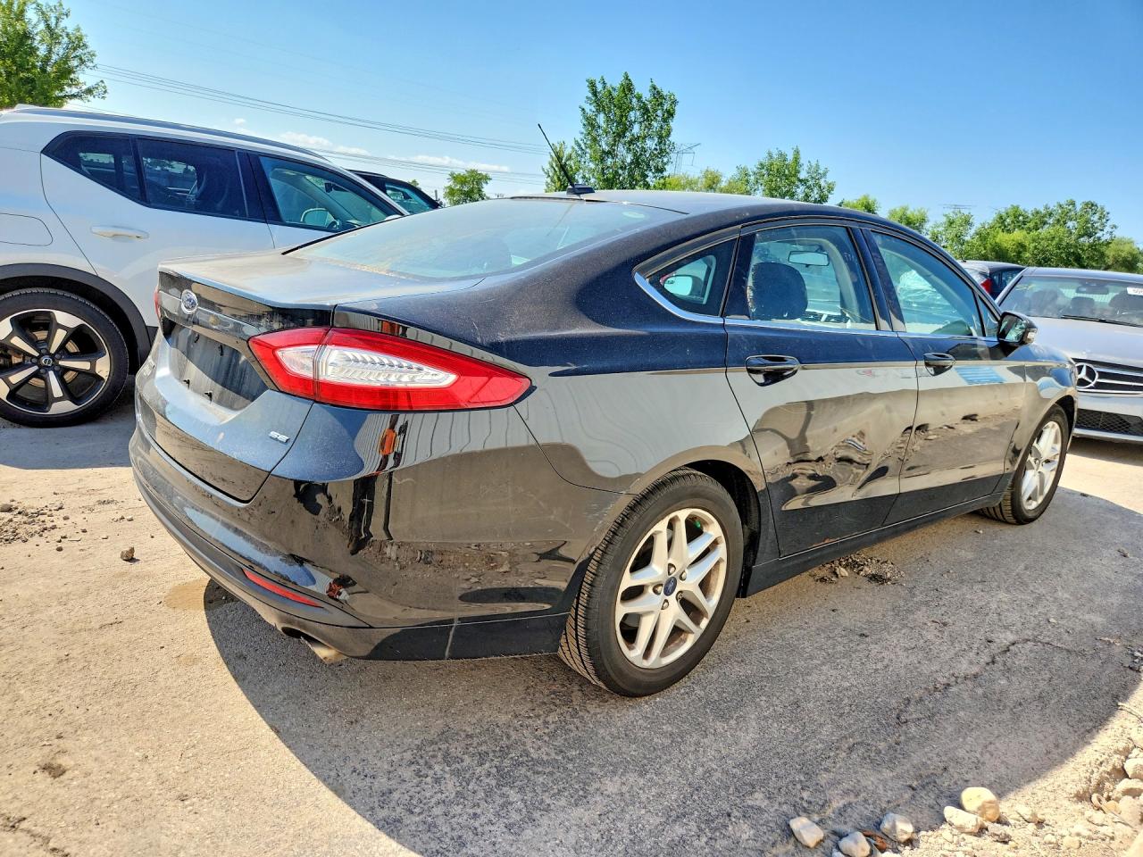 2014 Ford Fusion Se Black vin: 1FA6P0H77E5360132