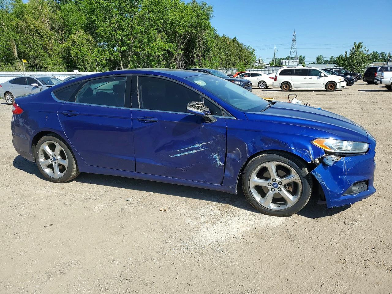 2014 Ford Fusion Se Blue vin: 1FA6P0H77E5361572