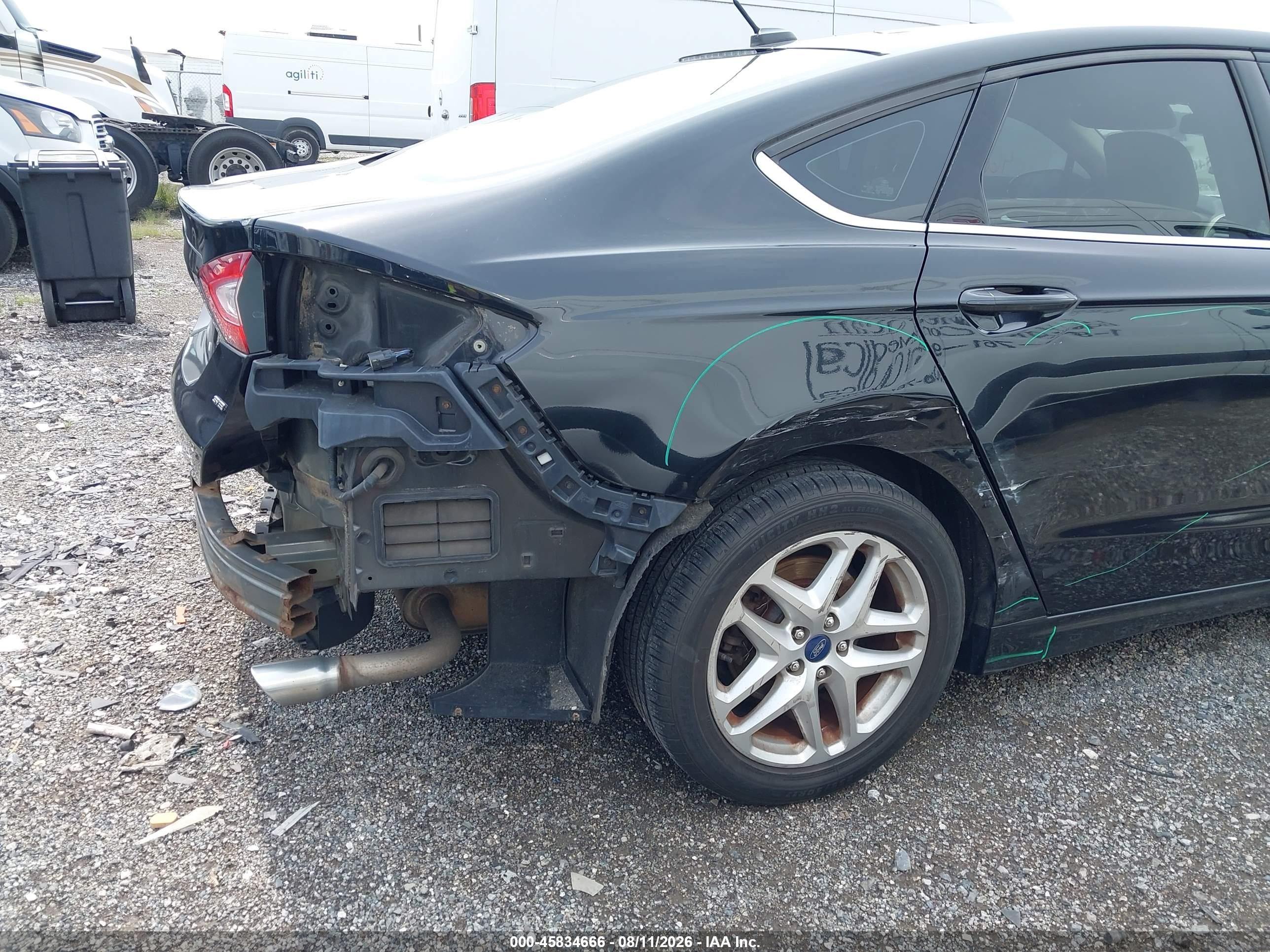 2014 Ford Fusion Se Черный vin: 1FA6P0H77E5374029