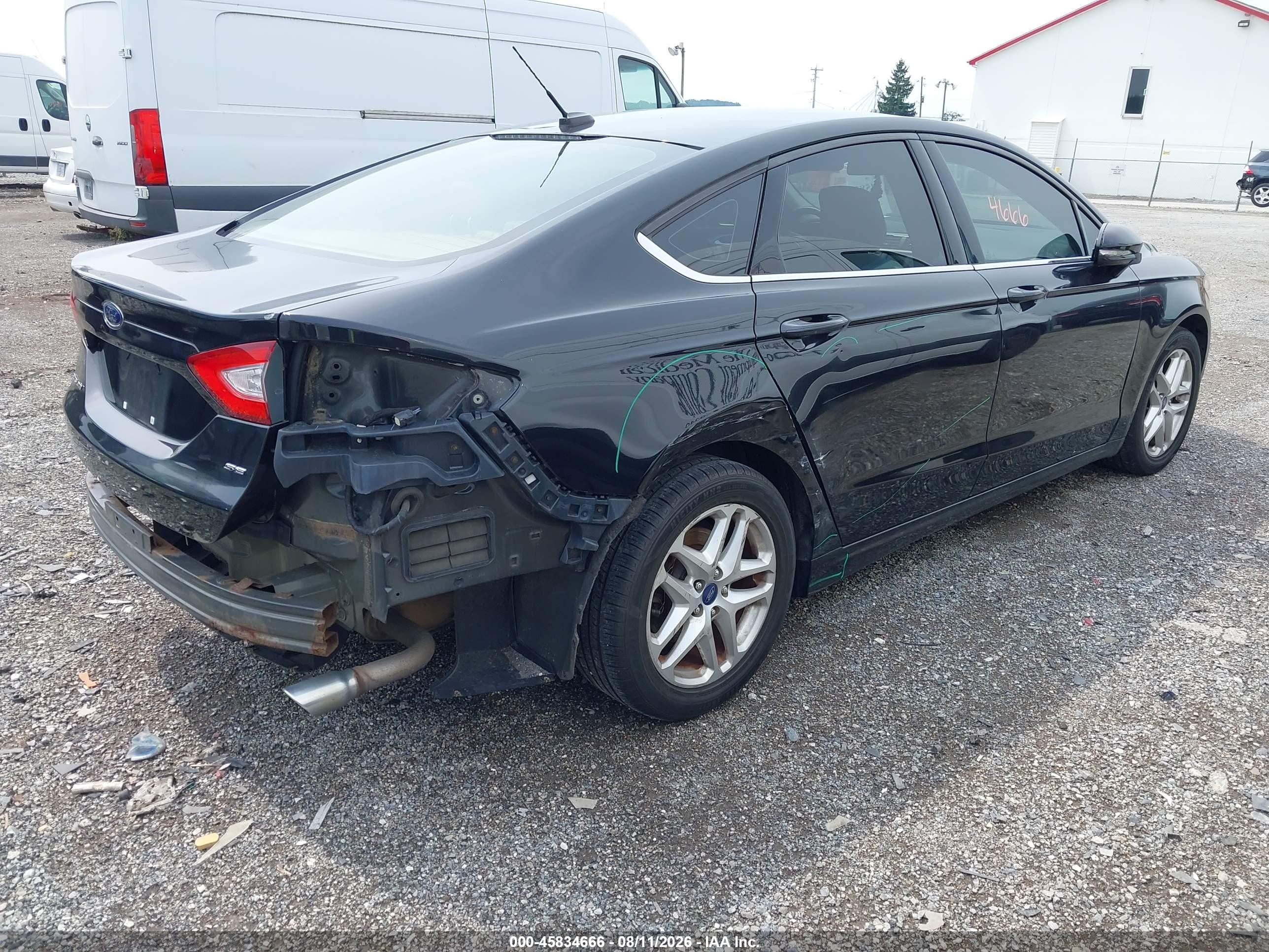 2014 Ford Fusion Se Черный vin: 1FA6P0H77E5374029