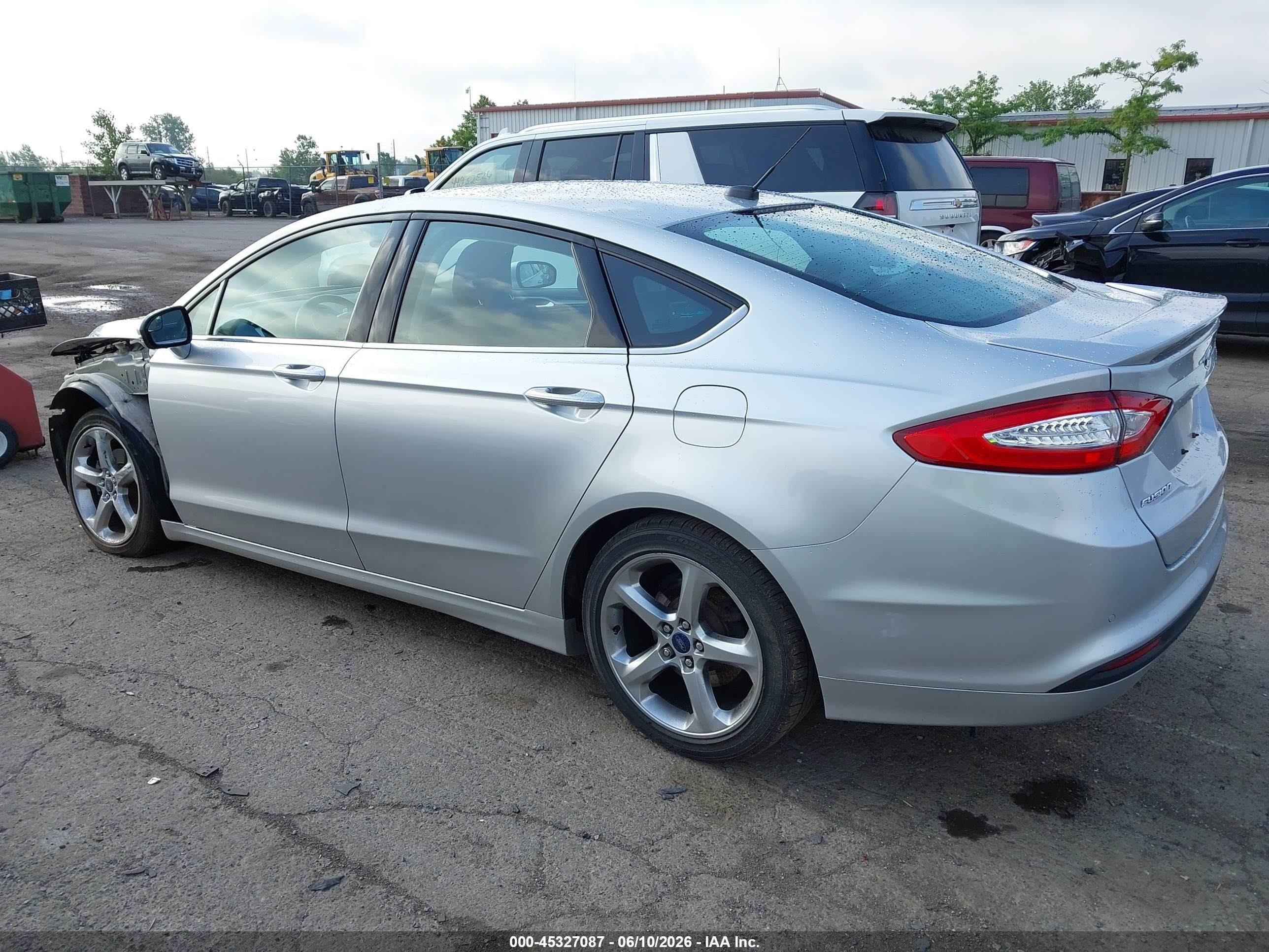 2014 Ford Fusion Se Silver vin: 1FA6P0H77E5402122