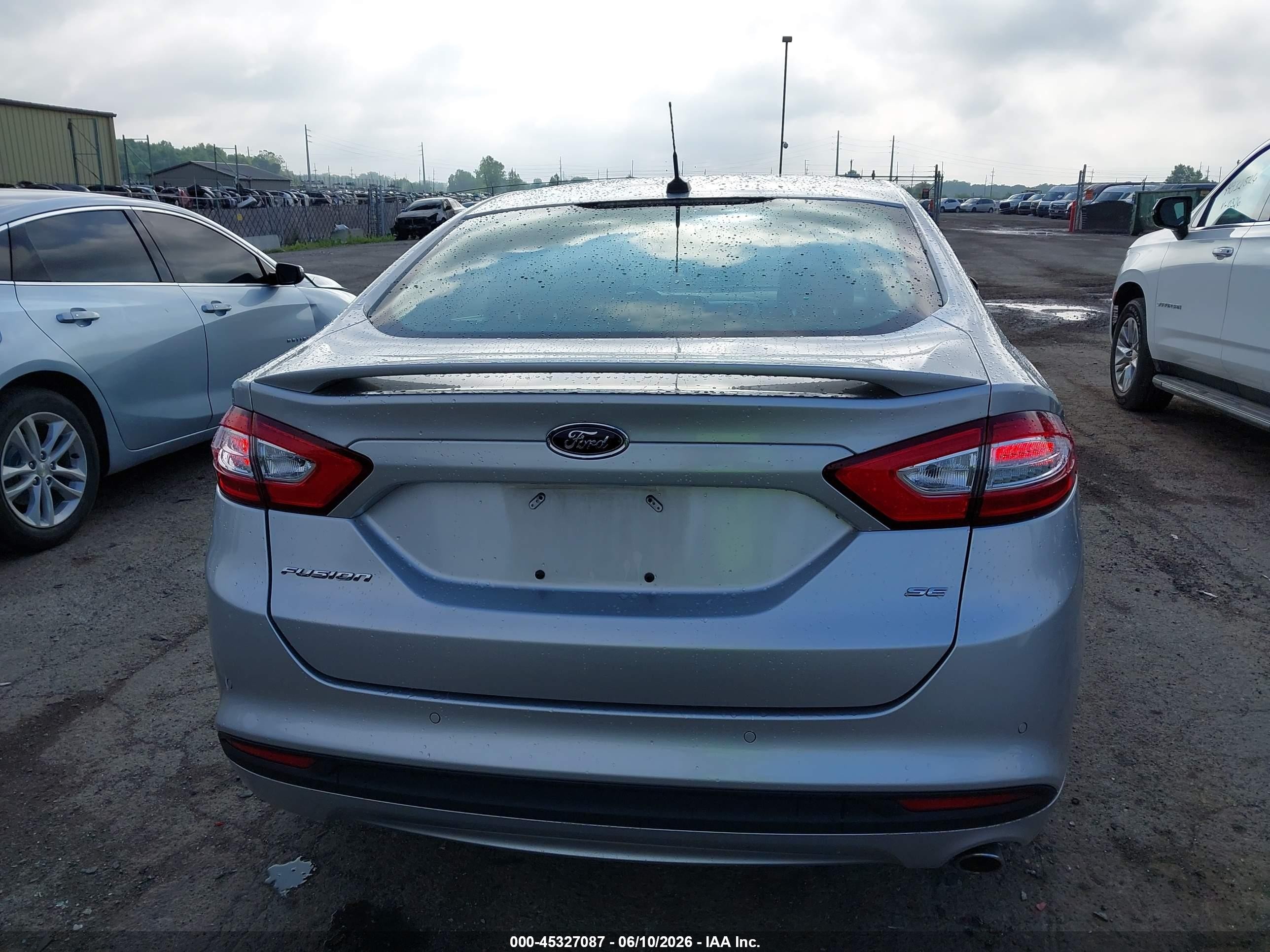 2014 Ford Fusion Se Silver vin: 1FA6P0H77E5402122