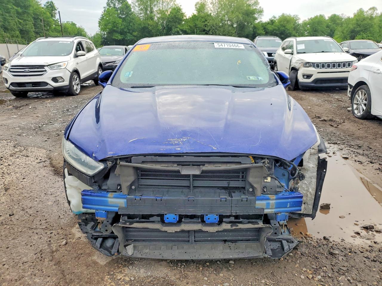 2014 Ford Fusion Se Blue vin: 1FA6P0H77E5404727