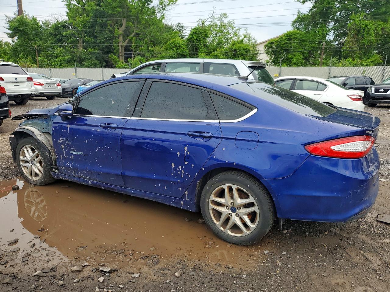 2014 Ford Fusion Se Blue vin: 1FA6P0H77E5404727