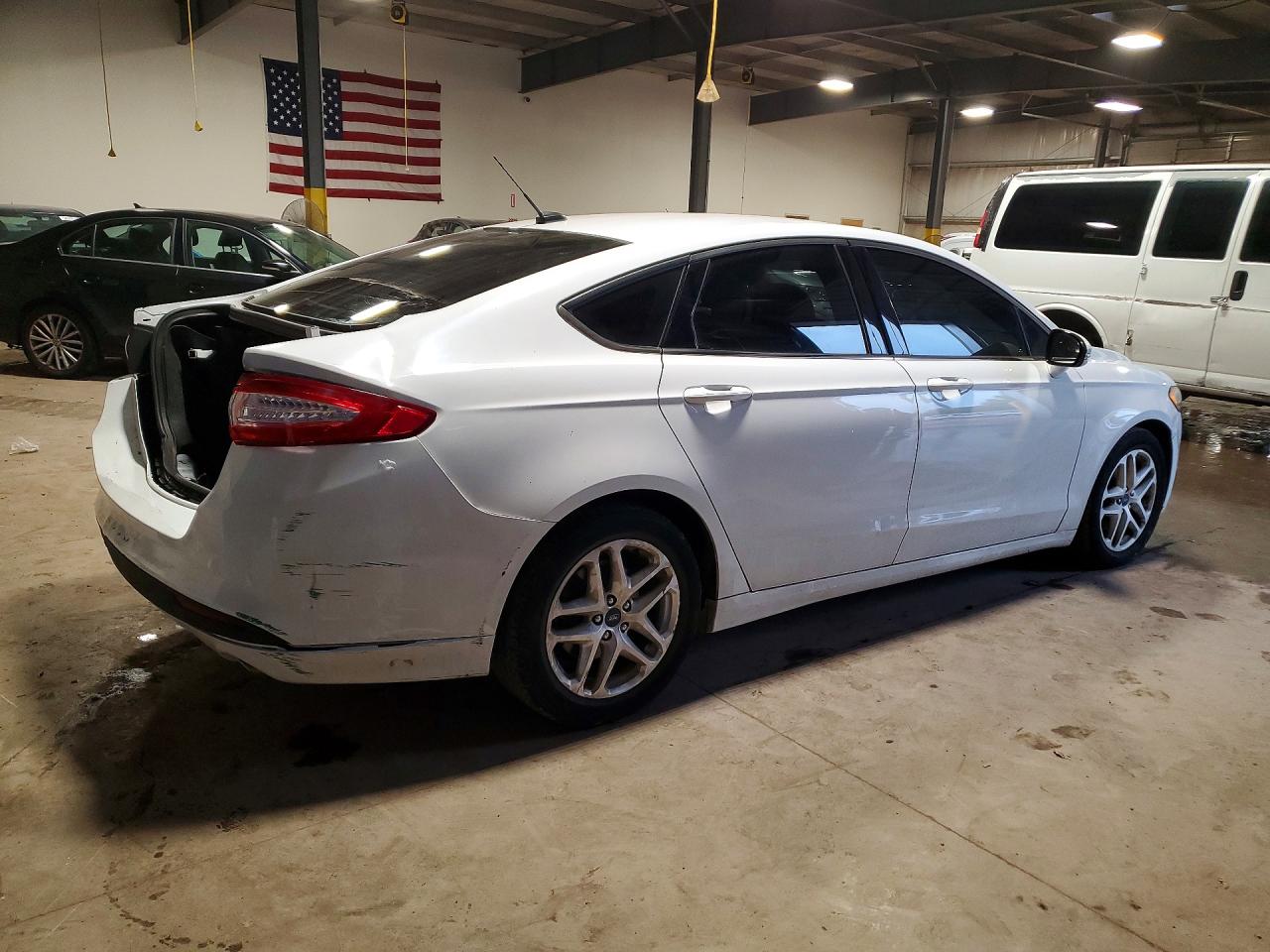 2015 Ford Fusion Se White vin: 1FA6P0H77F5101464