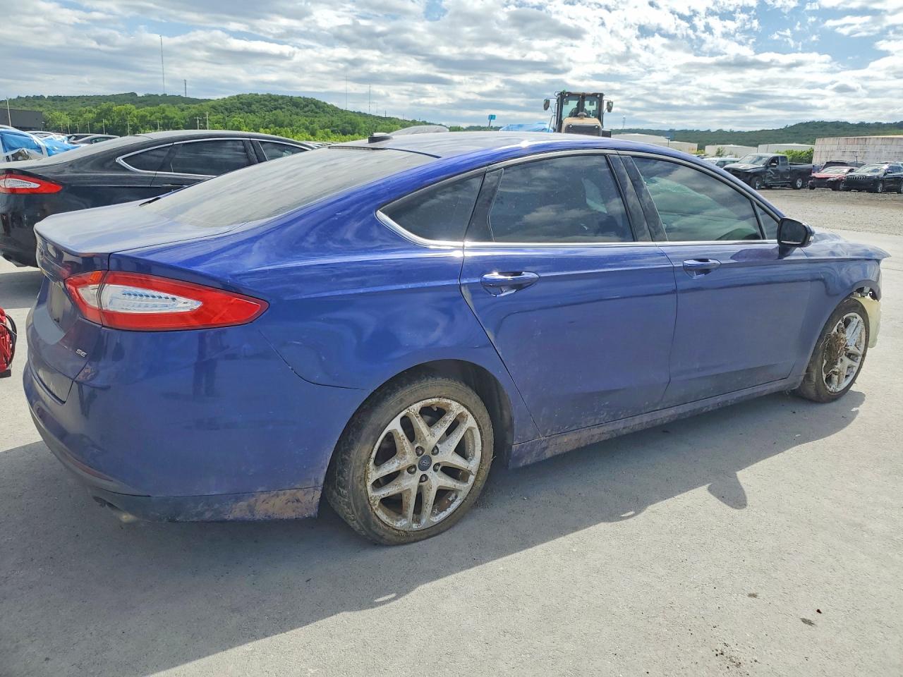 2015 Ford Fusion Blue vin: 1FA6P0H77F5109550