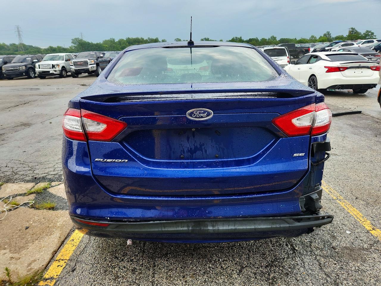 2015 Ford Fusion Se Blue vin: 1FA6P0H77F5114103