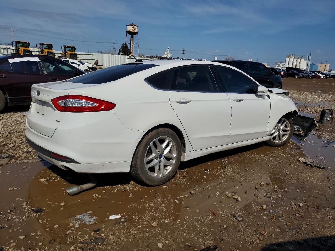 2015 Ford Fusion Se White vin: 1FA6P0H77F5130530
