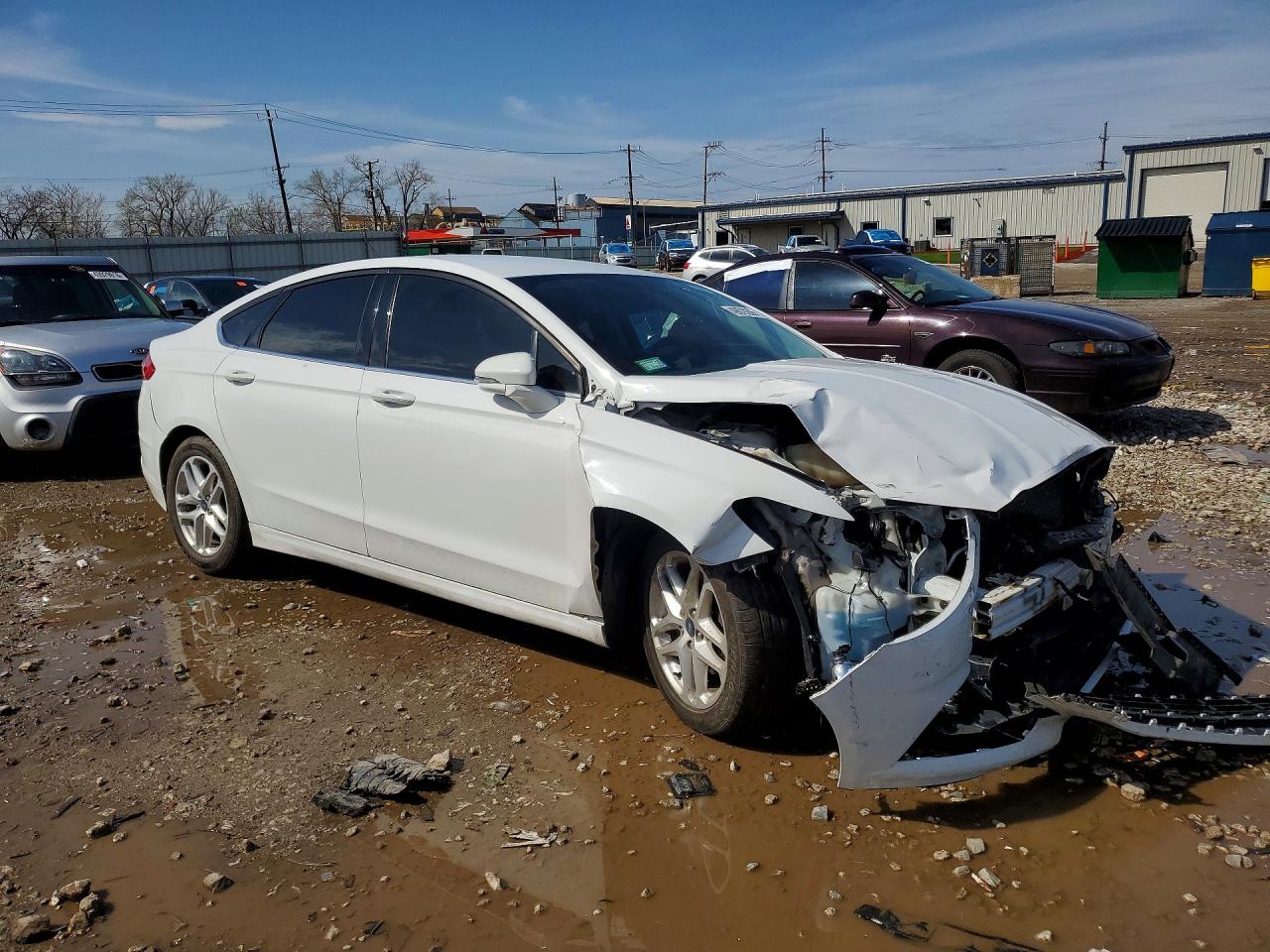 2015 Ford Fusion Se White vin: 1FA6P0H77F5130530