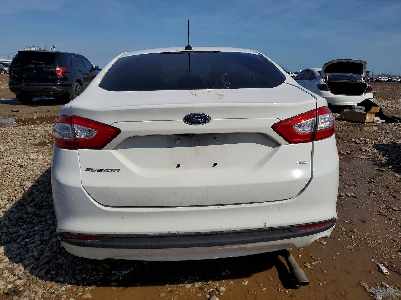 2015 Ford Fusion Se White vin: 1FA6P0H77F5130530