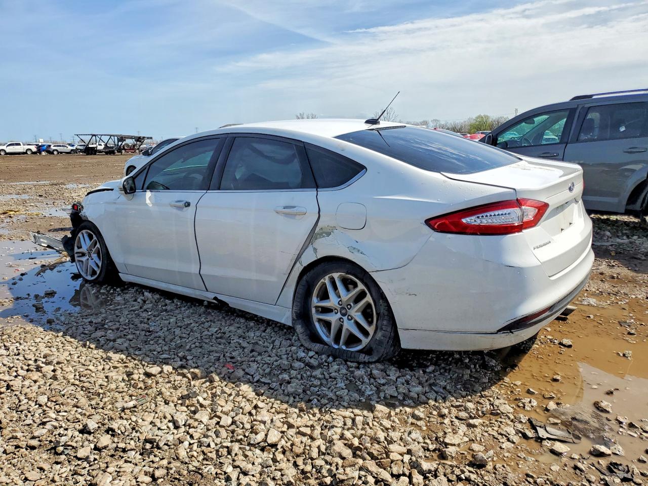 2015 Ford Fusion Se White vin: 1FA6P0H77F5130530