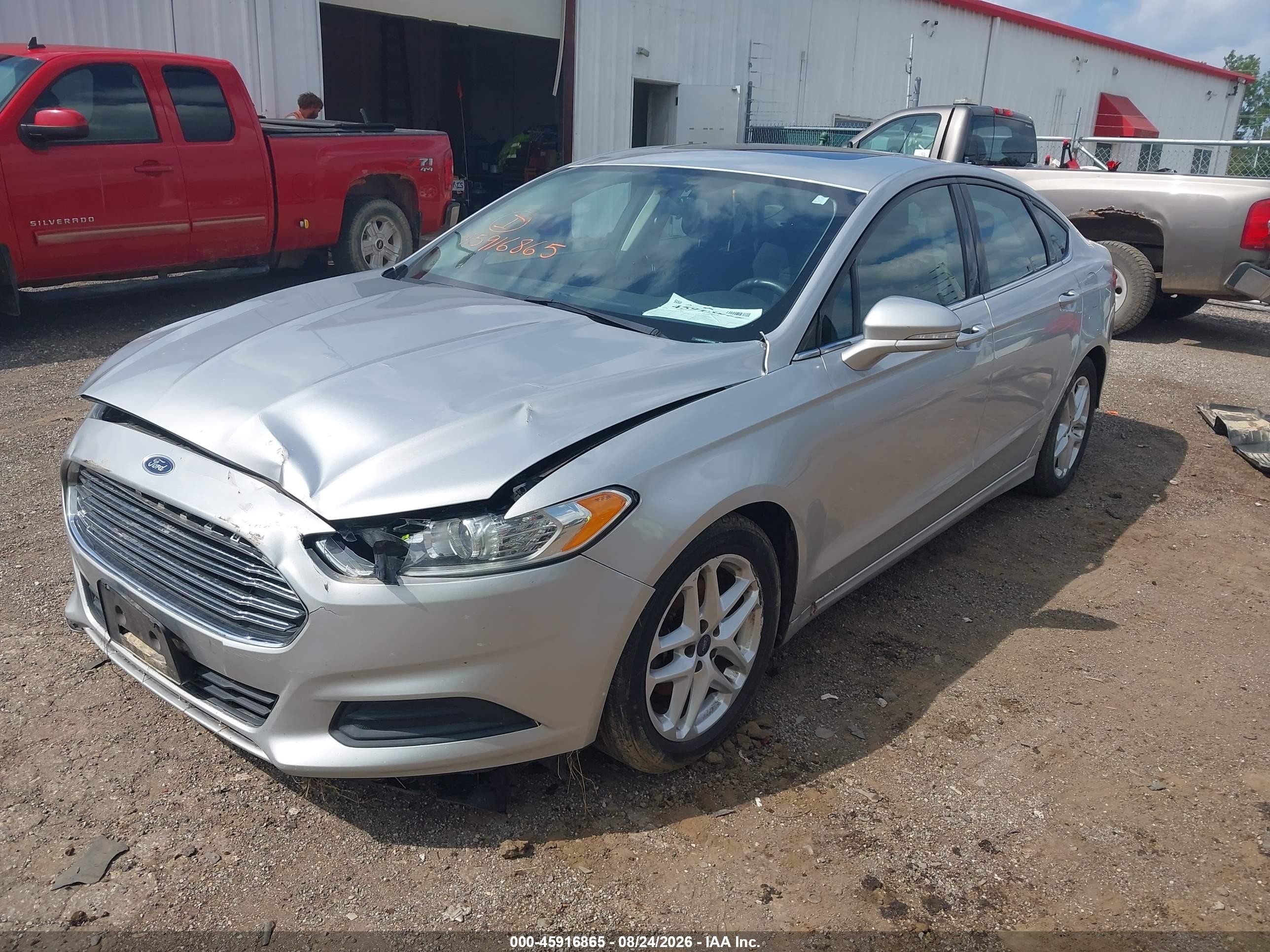 2014 Ford Fusion Se Silver vin: 1FA6P0H78E5354095
