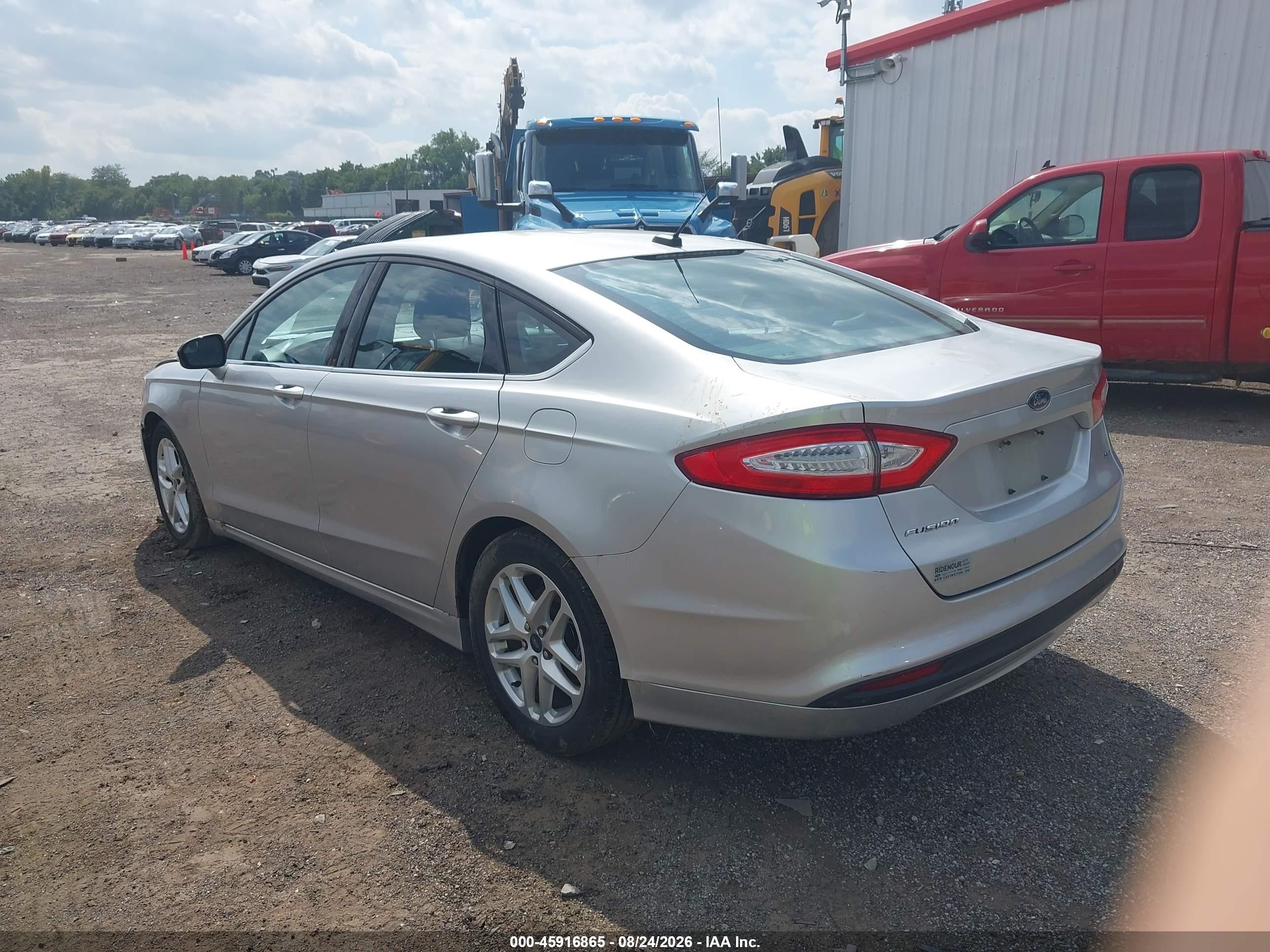 2014 Ford Fusion Se Silver vin: 1FA6P0H78E5354095