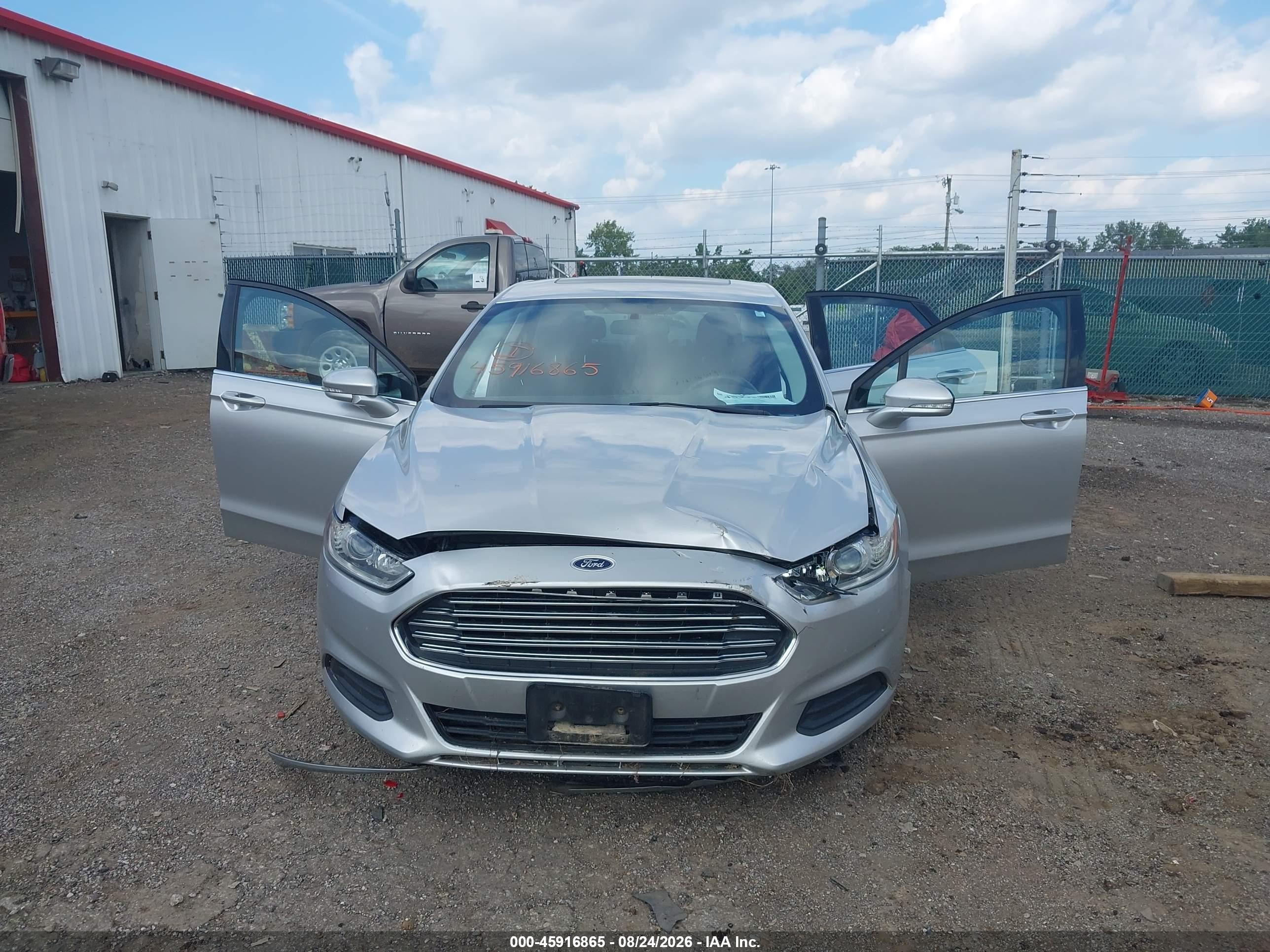 2014 Ford Fusion Se Silver vin: 1FA6P0H78E5354095