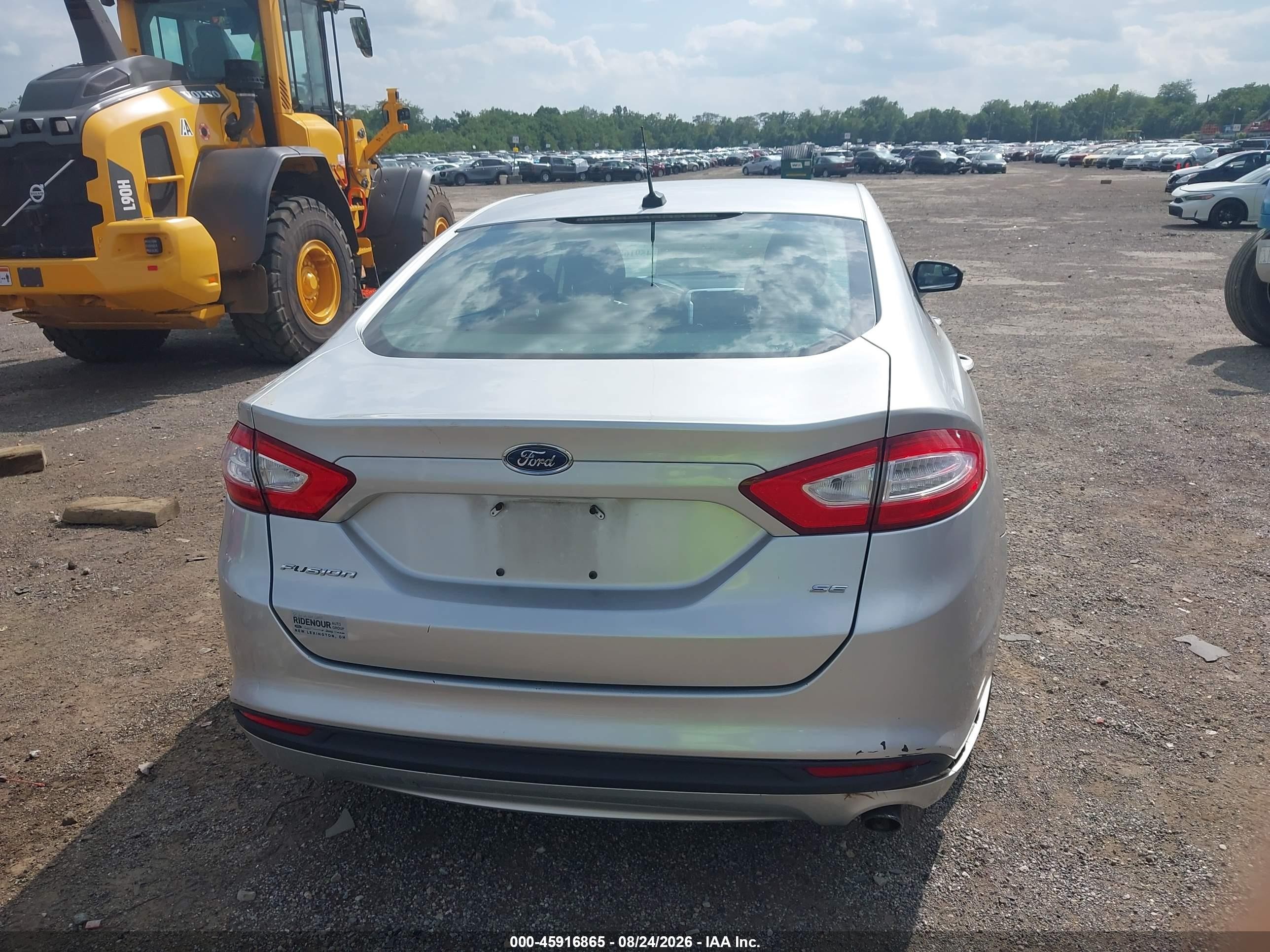 2014 Ford Fusion Se Silver vin: 1FA6P0H78E5354095