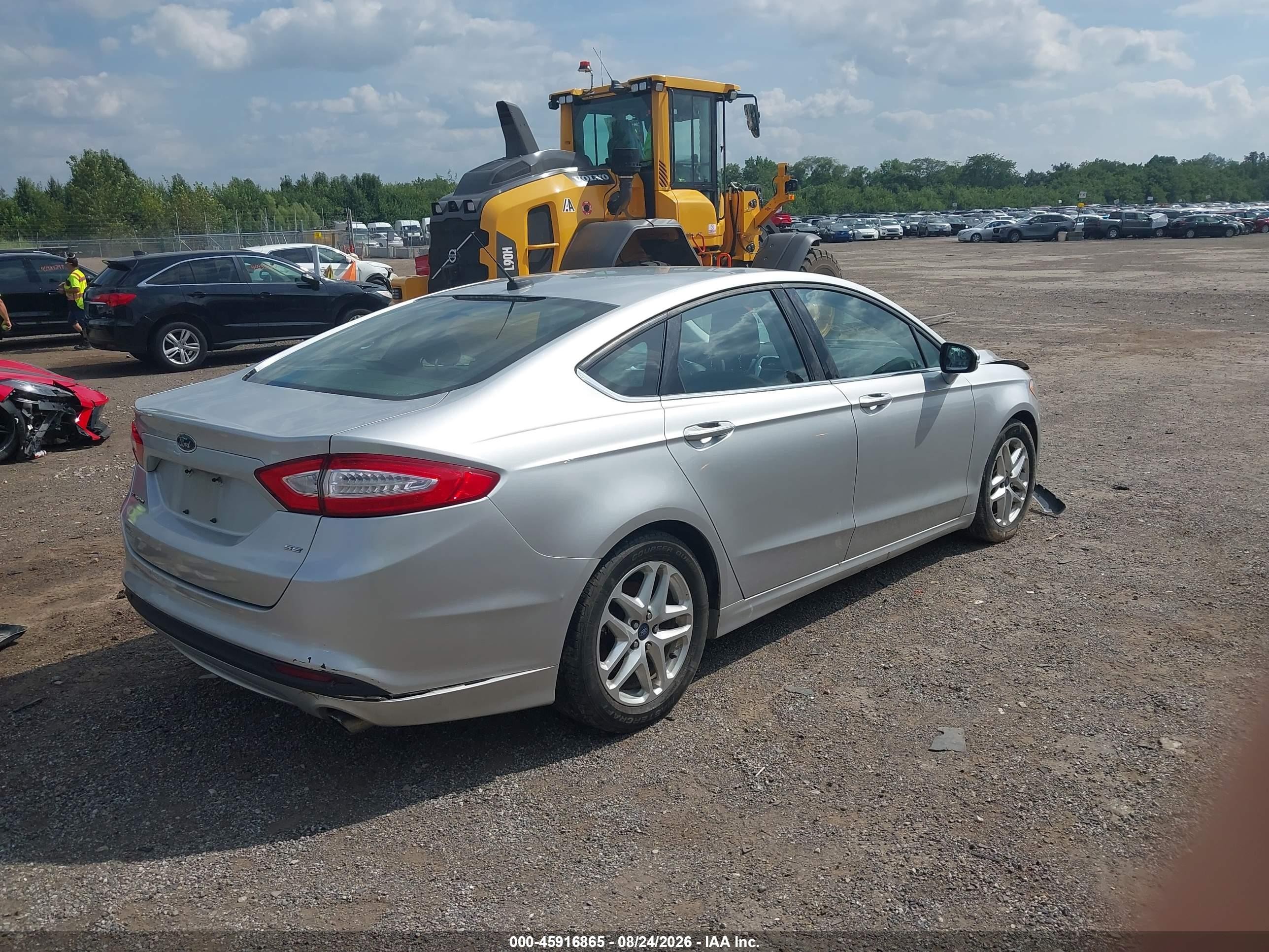 2014 Ford Fusion Se Silver vin: 1FA6P0H78E5354095