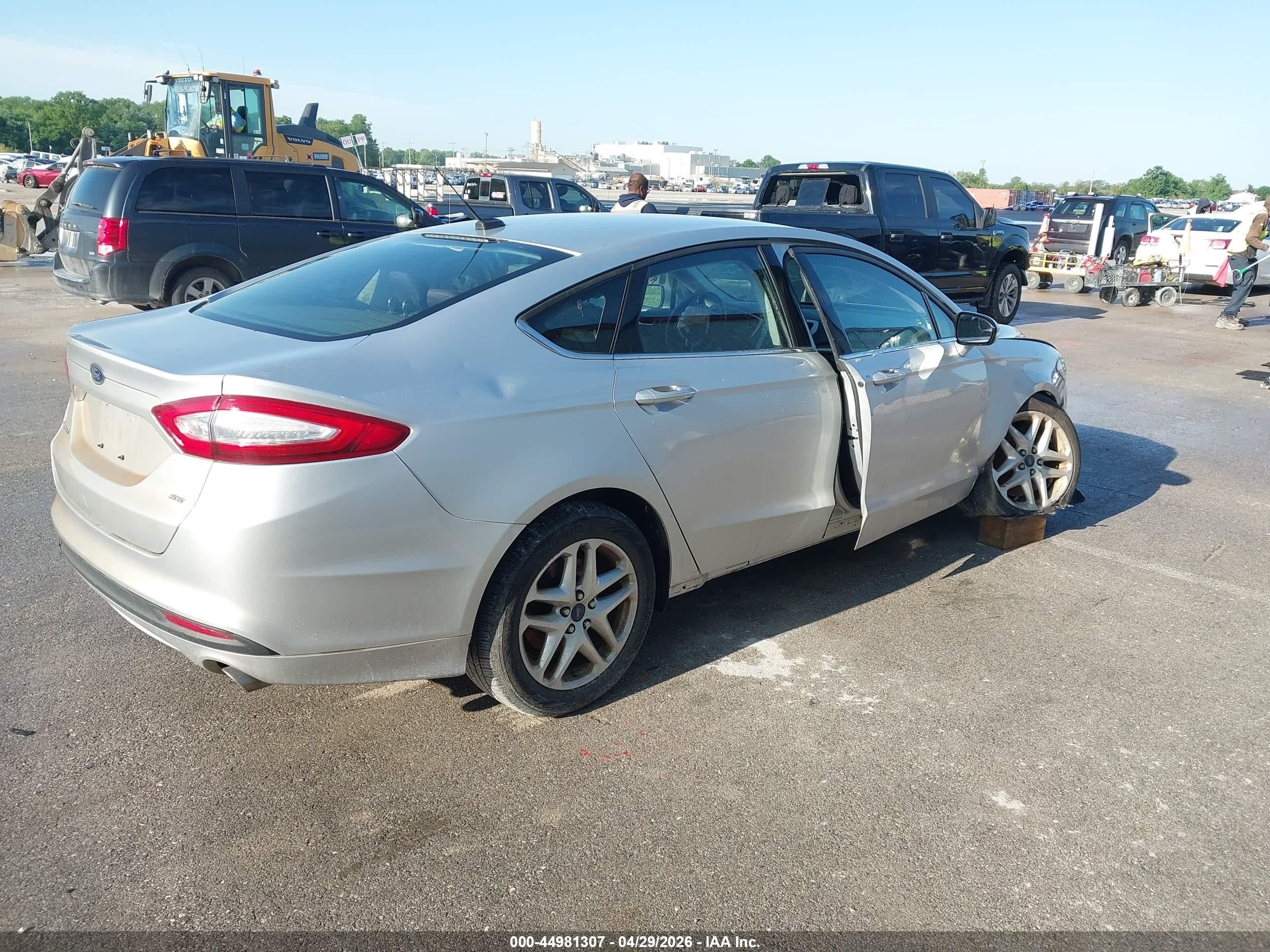2014 Ford Fusion Se Silver vin: 1FA6P0H78E5357076