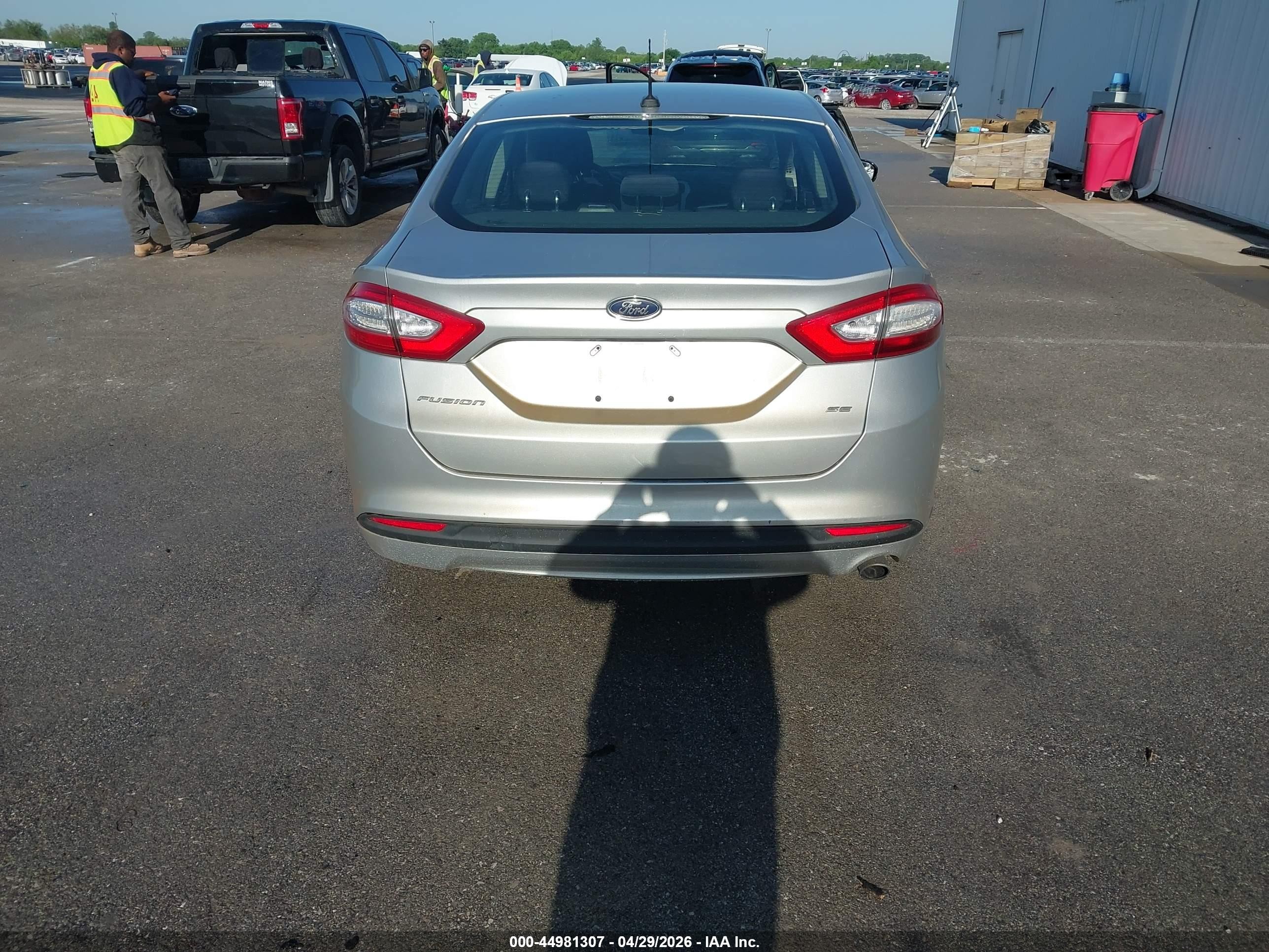 2014 Ford Fusion Se Silver vin: 1FA6P0H78E5357076