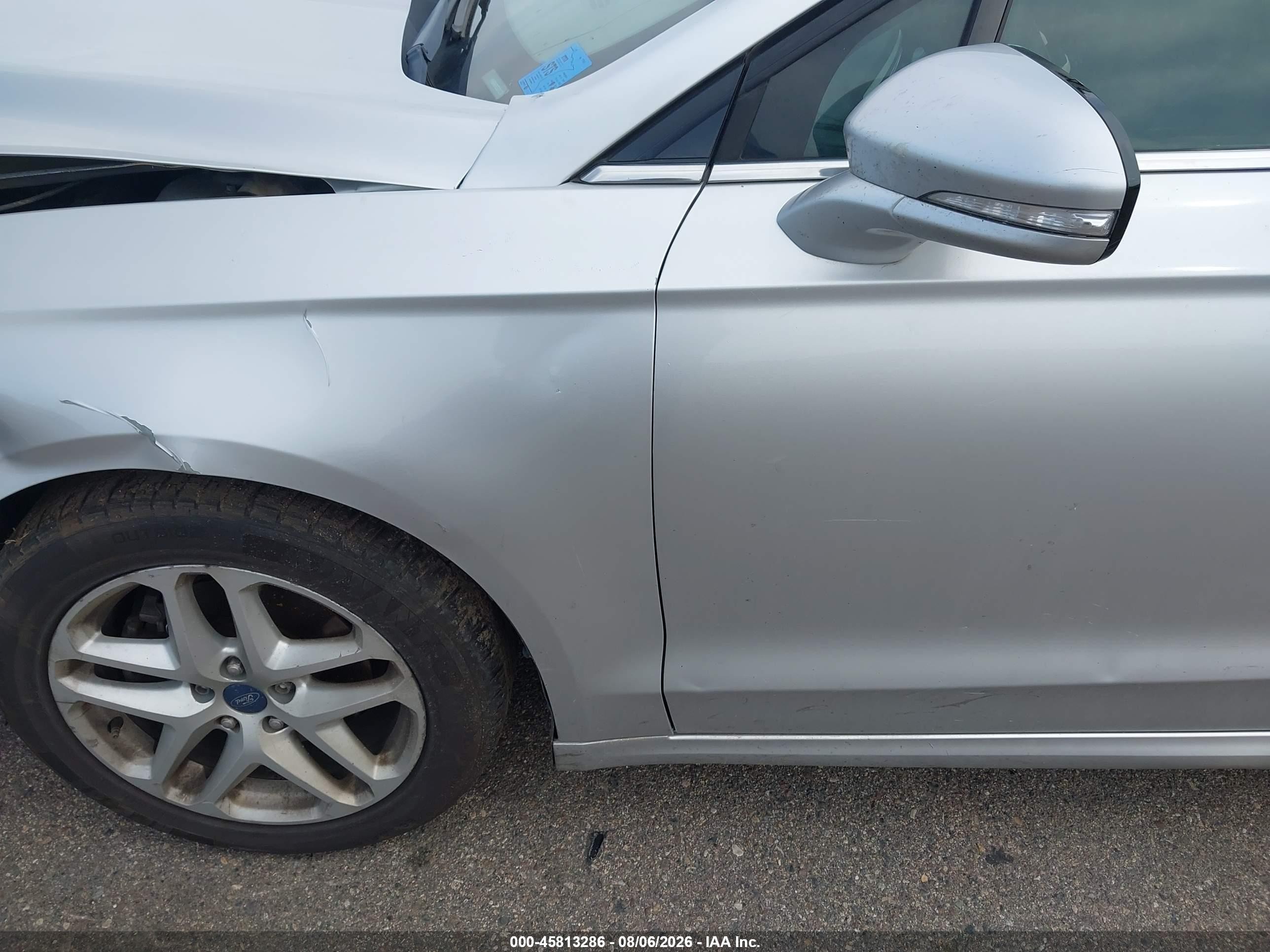 2014 Ford Fusion Se Silver vin: 1FA6P0H78E5371270