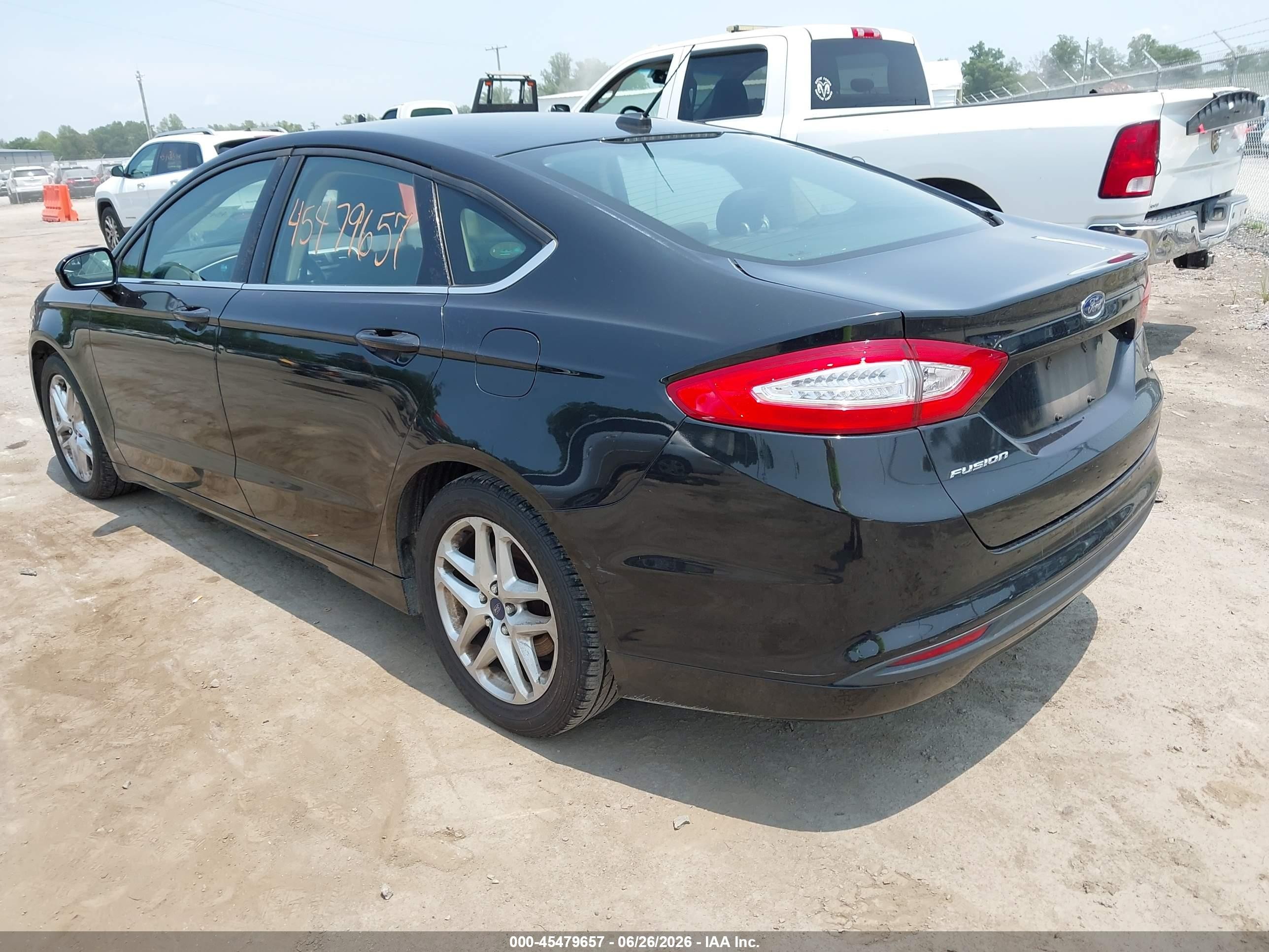 2014 Ford Fusion Se Black vin: 1FA6P0H78E5376176
