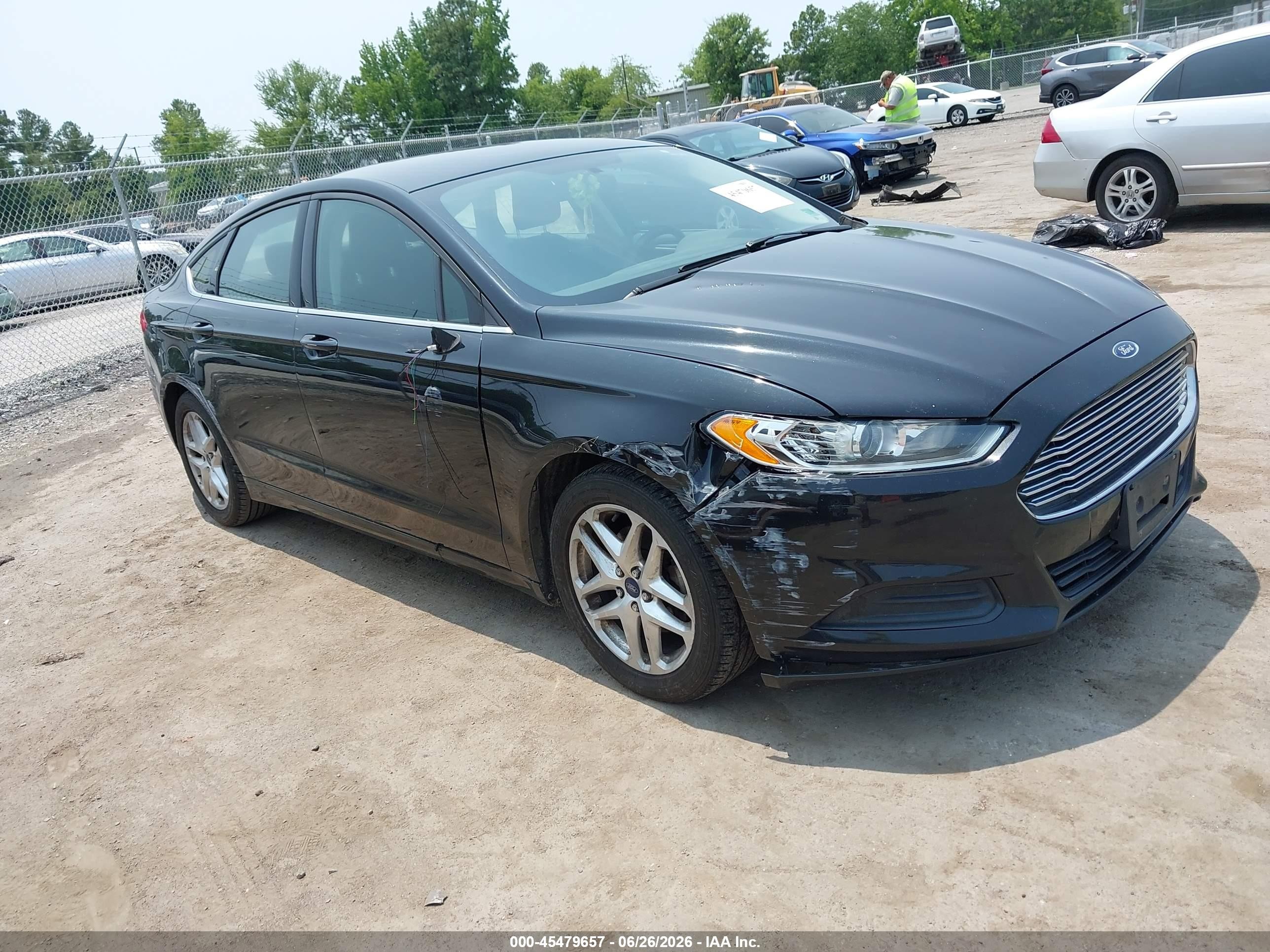 2014 Ford Fusion Se Black vin: 1FA6P0H78E5376176