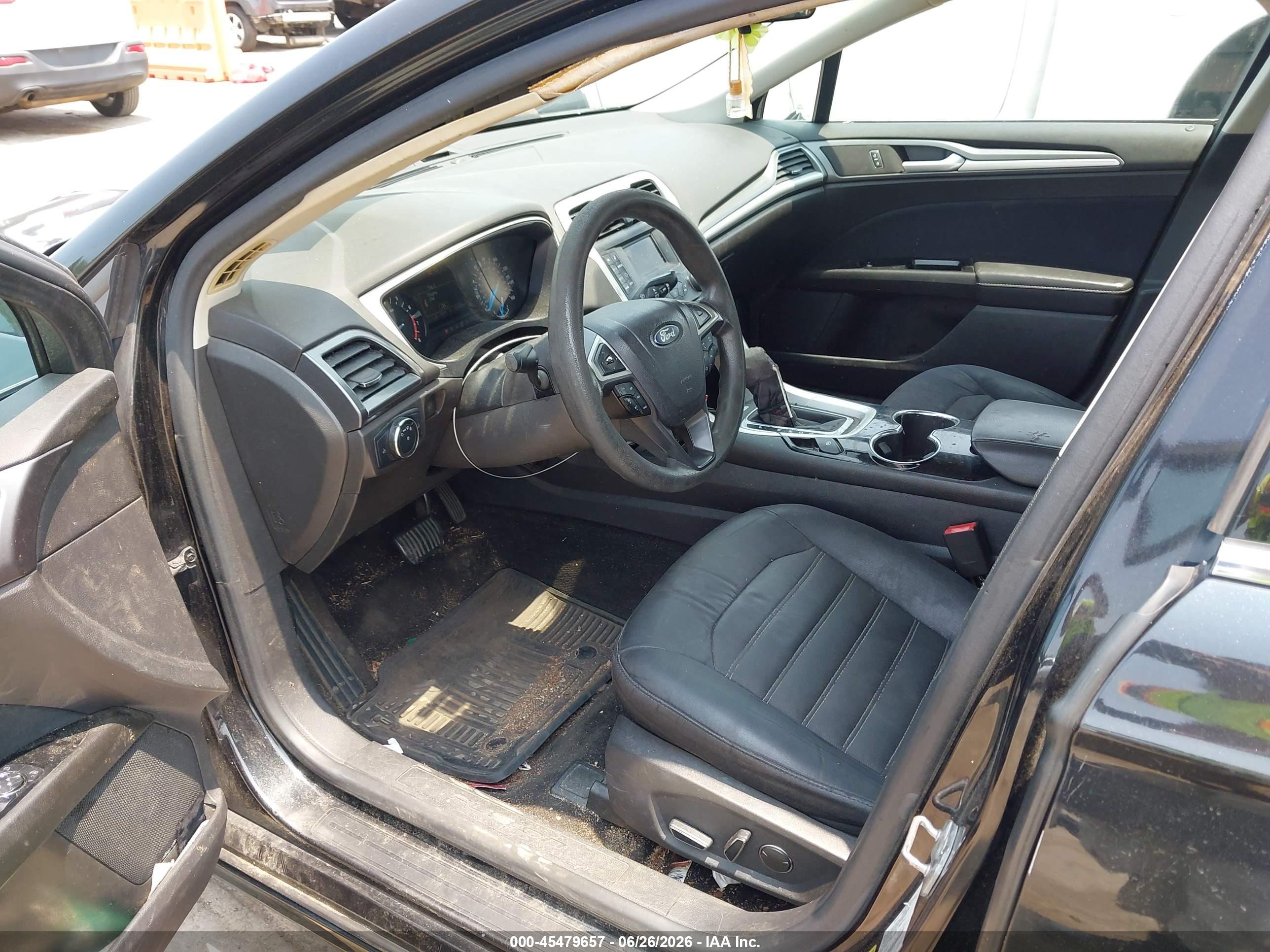 2014 Ford Fusion Se Black vin: 1FA6P0H78E5376176