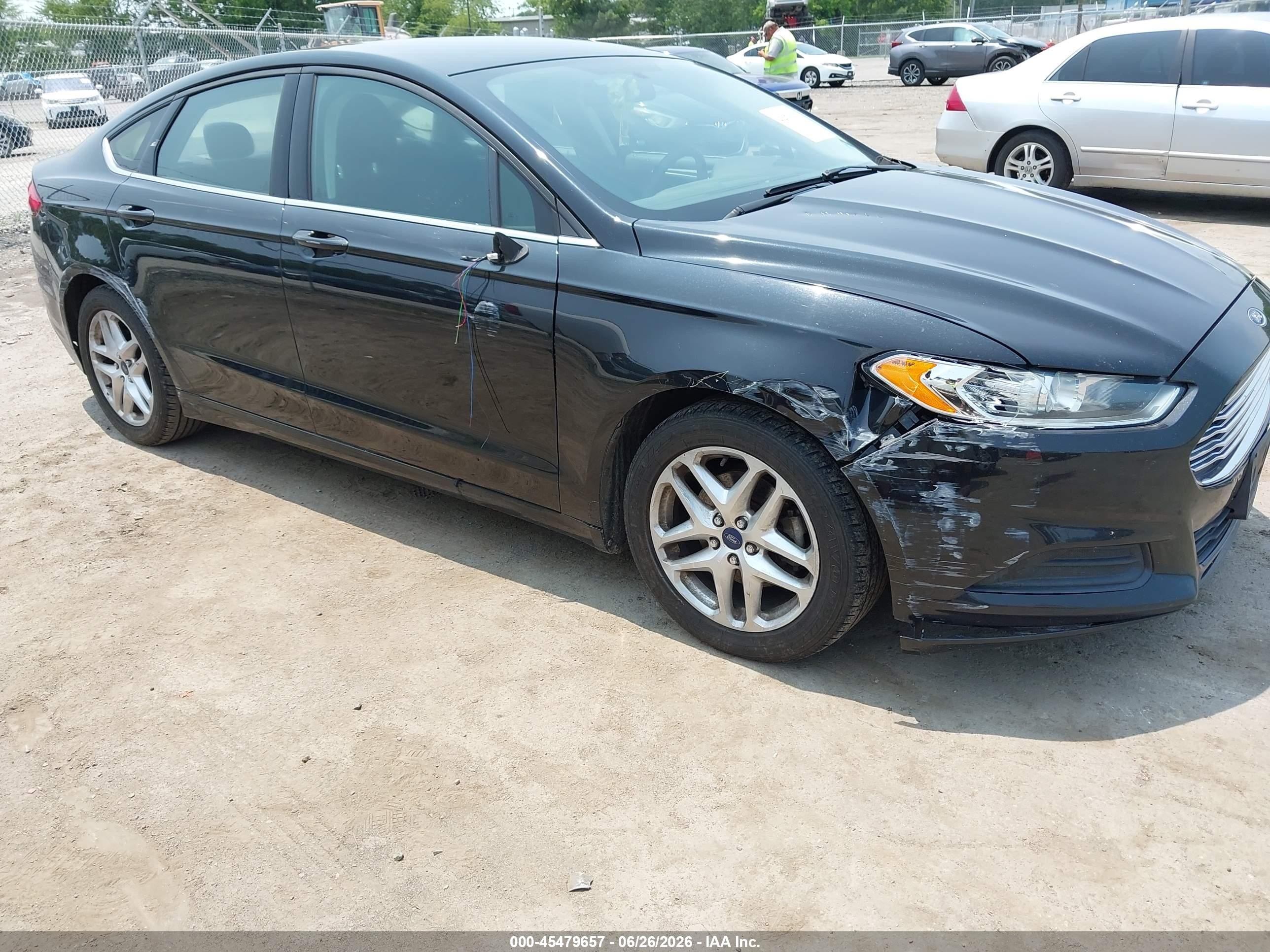 2014 Ford Fusion Se Black vin: 1FA6P0H78E5376176