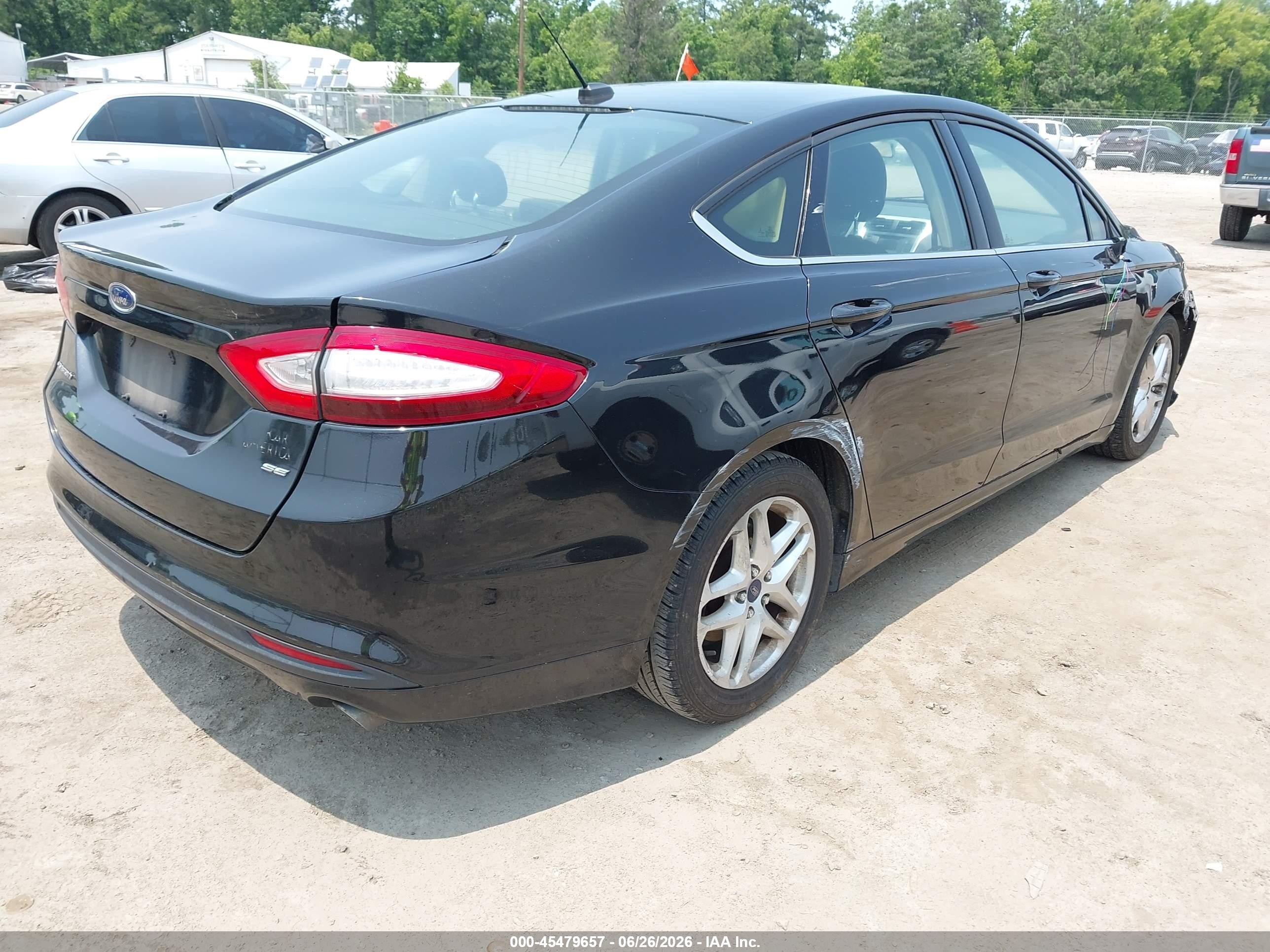 2014 Ford Fusion Se Black vin: 1FA6P0H78E5376176