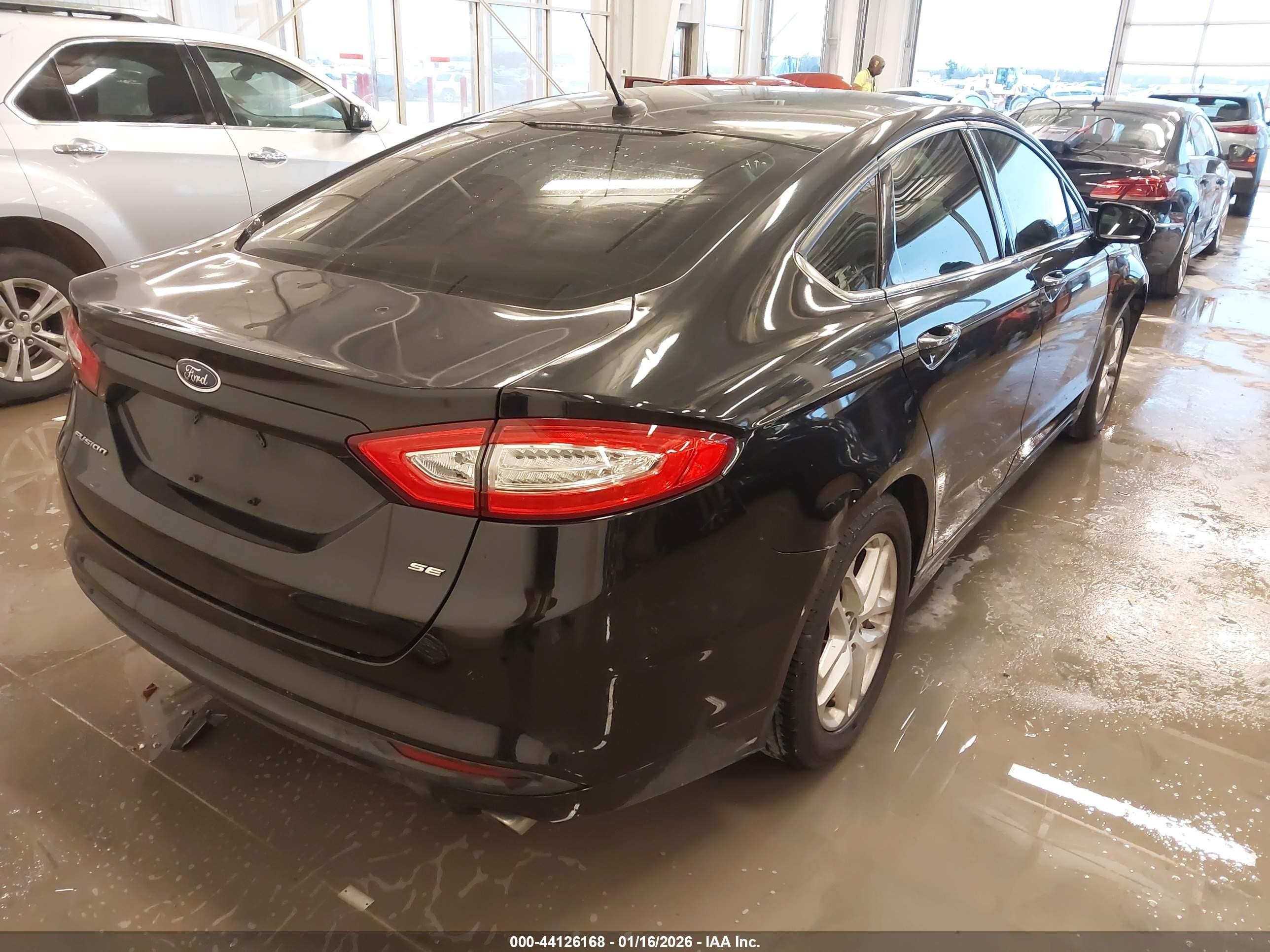 2014 Ford Fusion Se Black vin: 1FA6P0H78E5398100