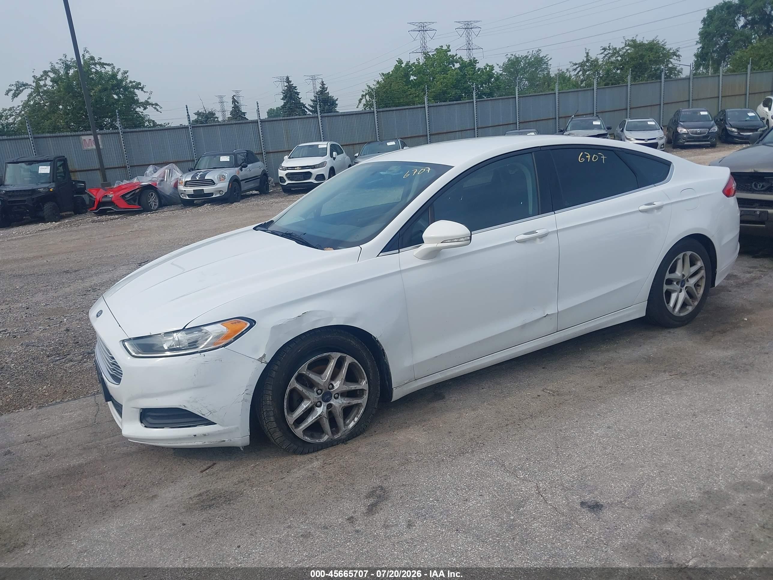2015 Ford Fusion Se White vin: 1FA6P0H78F5108567