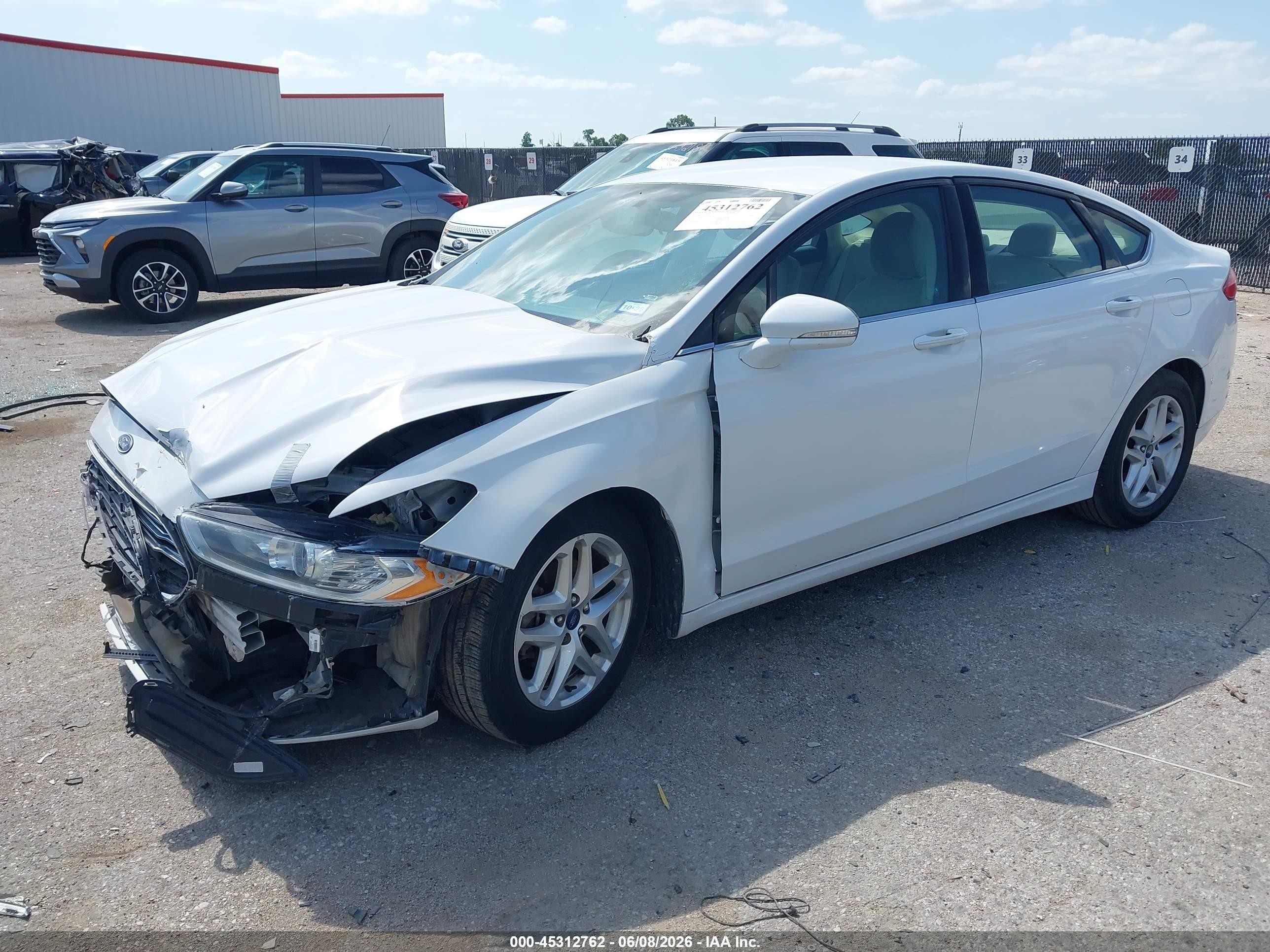 2015 Ford Fusion Se White vin: 1FA6P0H78F5128527