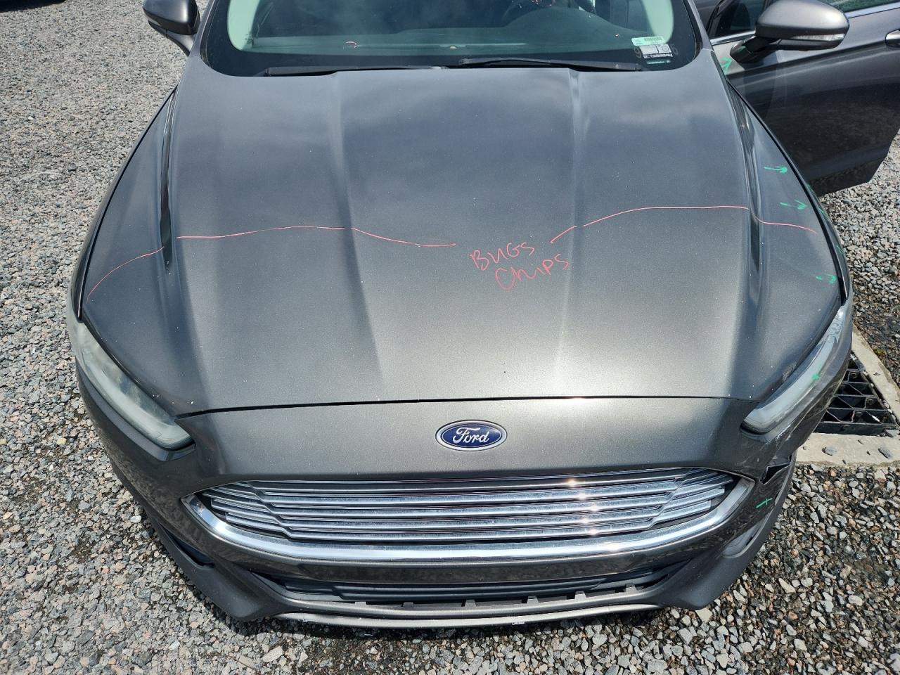 2014 Ford Fusion Se Gray vin: 1FA6P0H79E5353814