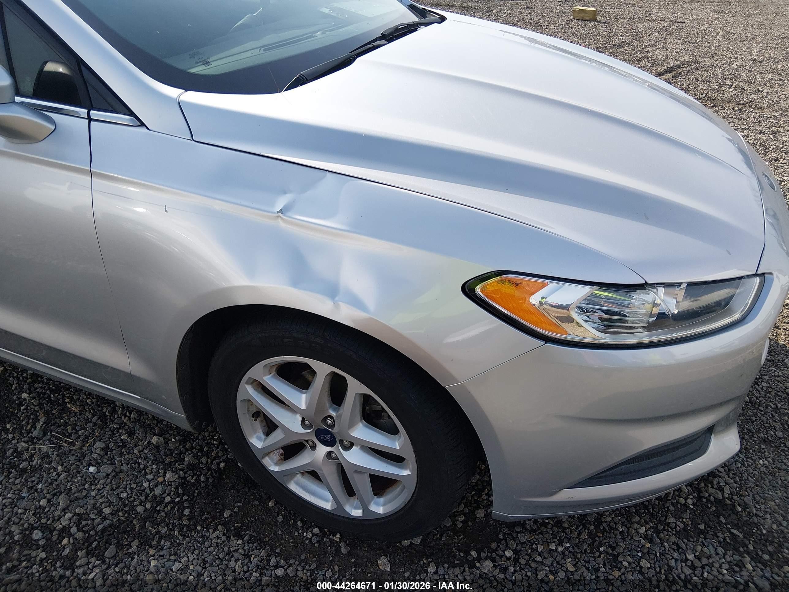 2014 Ford Fusion Se Silver vin: 1FA6P0H79E5354803