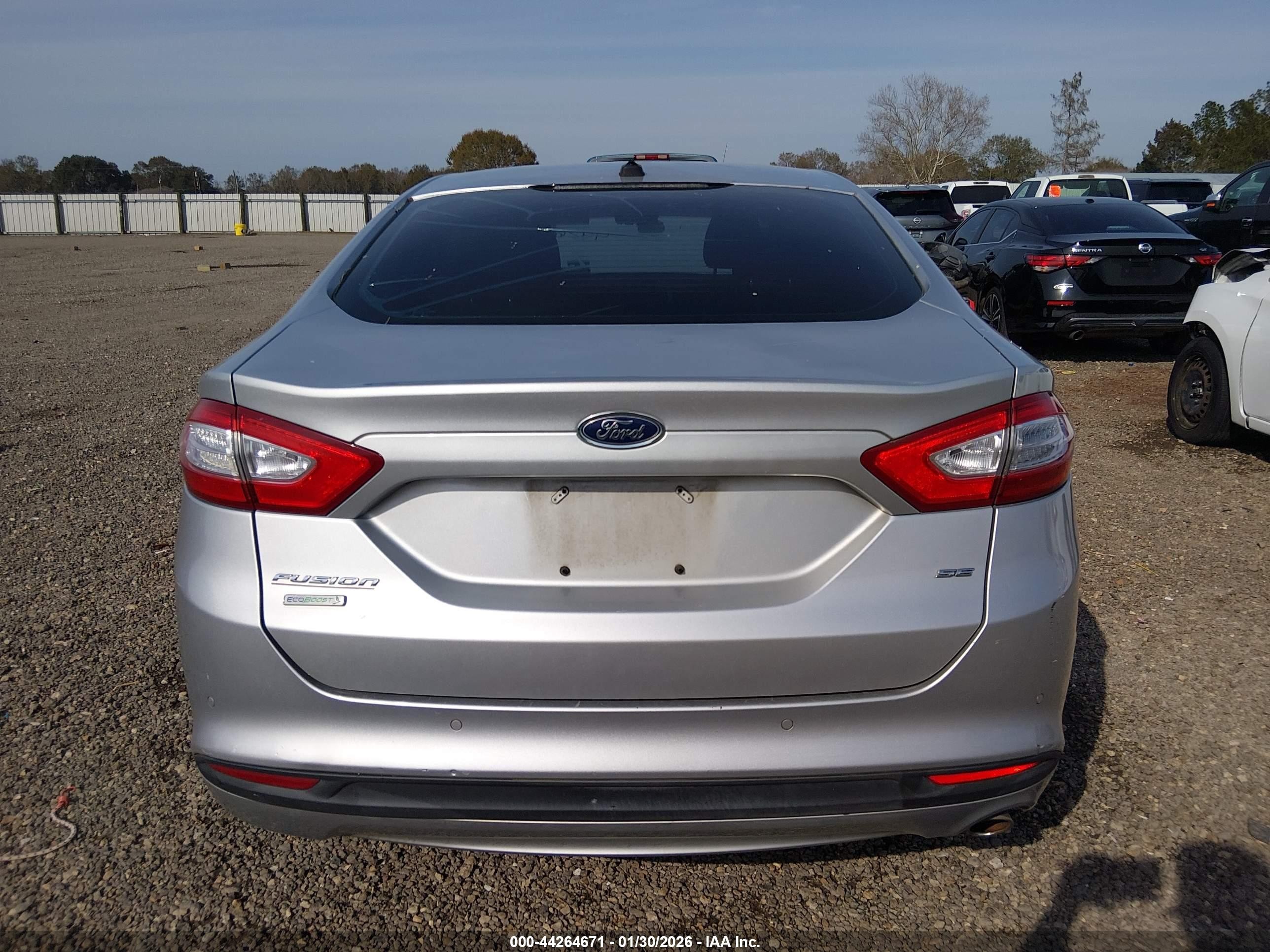 2014 Ford Fusion Se Silver vin: 1FA6P0H79E5354803