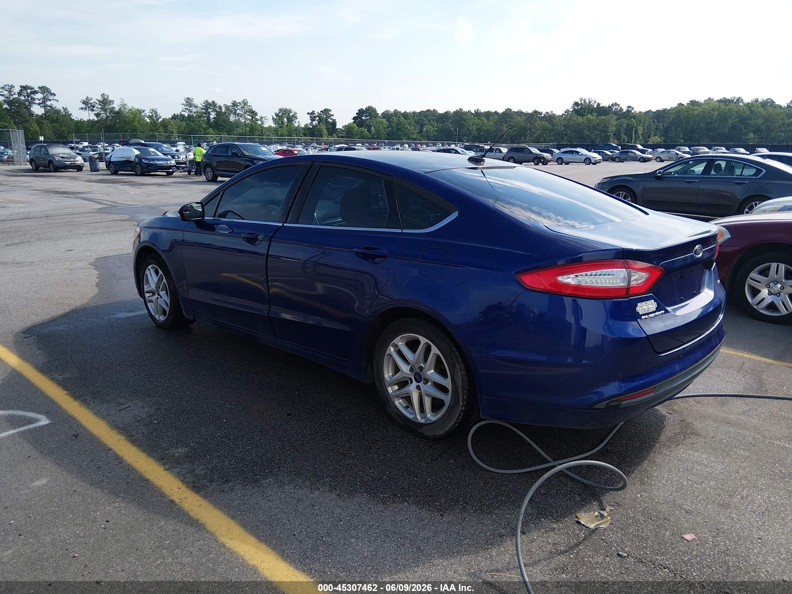 2014 Ford Fusion Se Blue vin: 1FA6P0H79E5370077