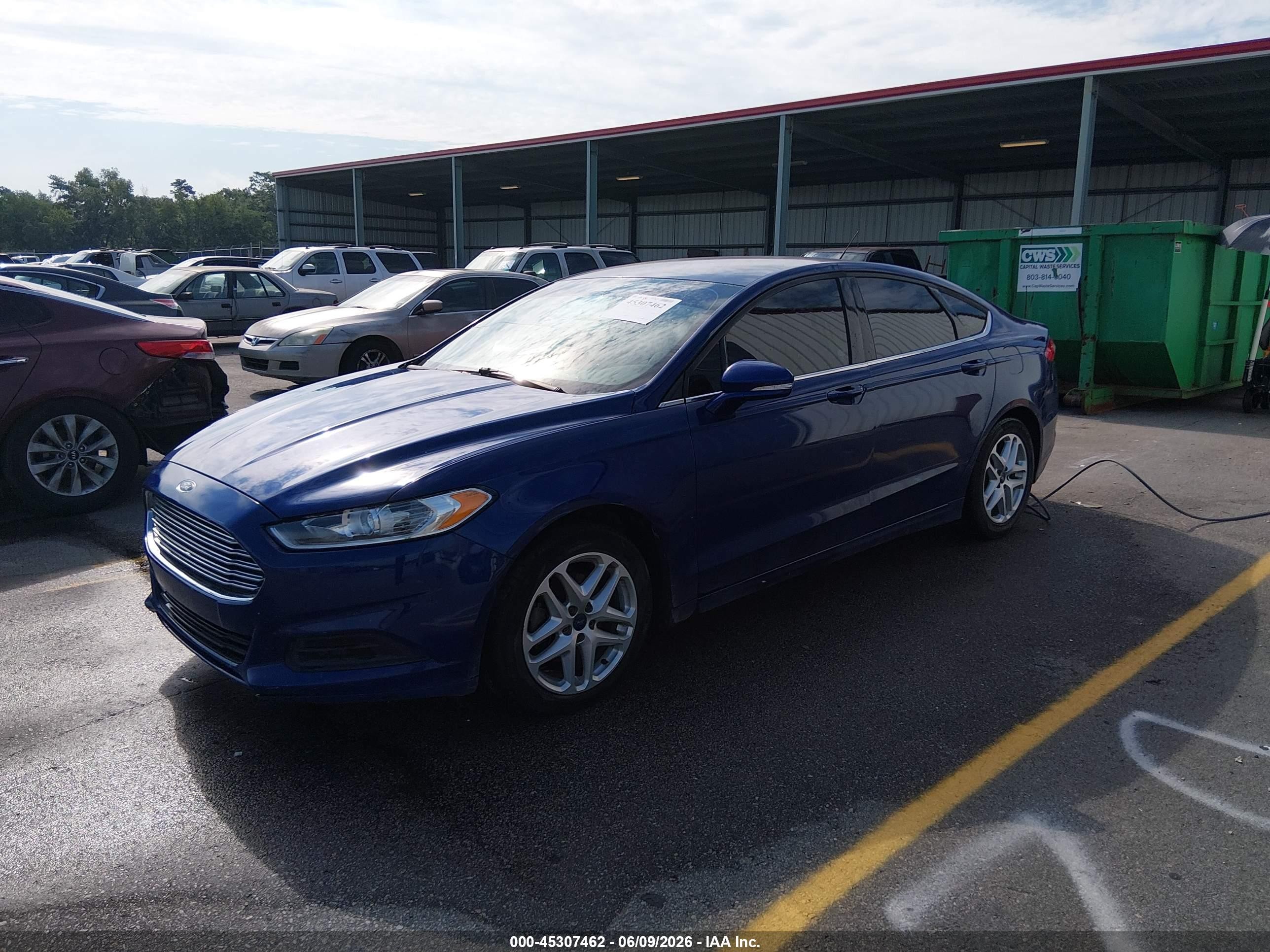 2014 Ford Fusion Se Blue vin: 1FA6P0H79E5370077