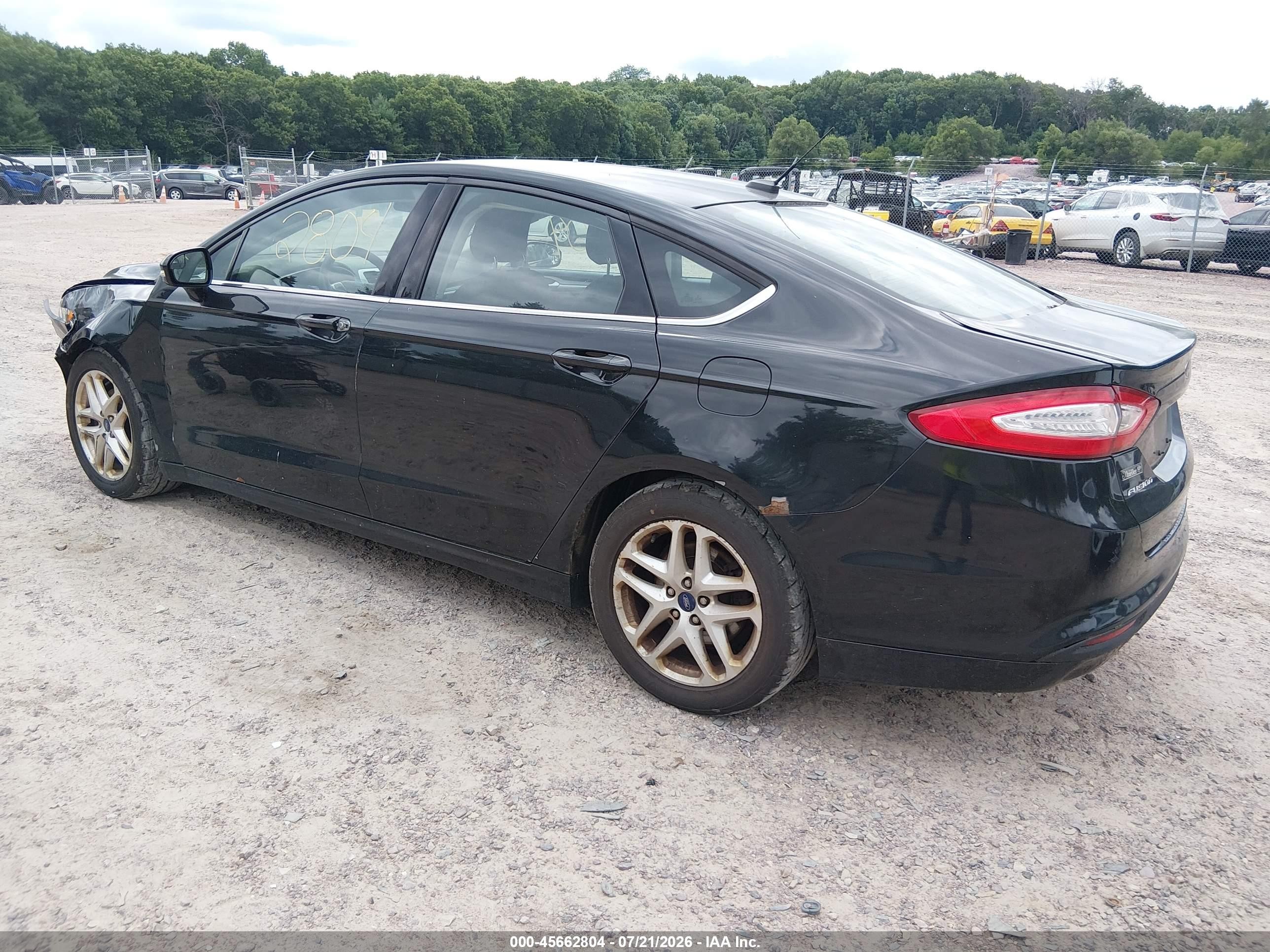 2014 Ford Fusion Se Black vin: 1FA6P0H79E5375215