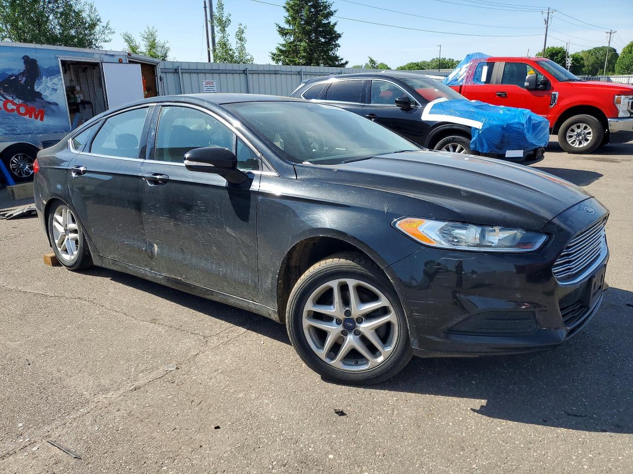 2014 Ford Fusion Se Black vin: 1FA6P0H79E5375912