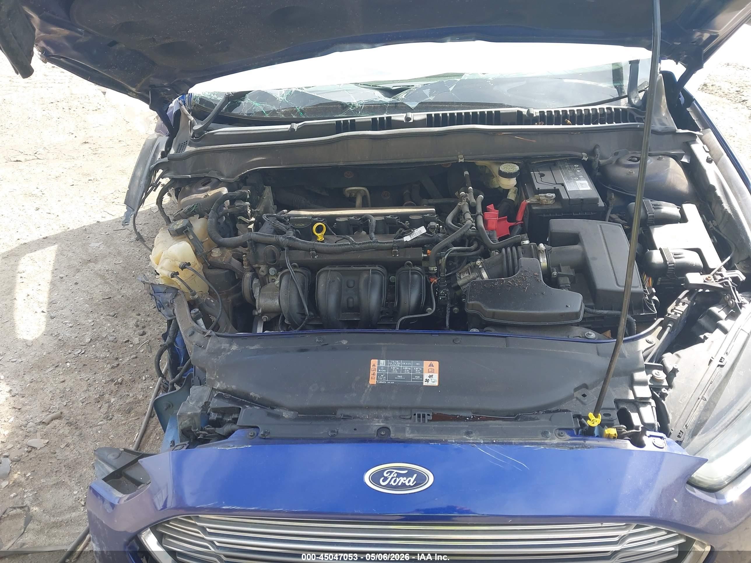 2014 Ford Fusion Se Синий vin: 1FA6P0H79E5383363