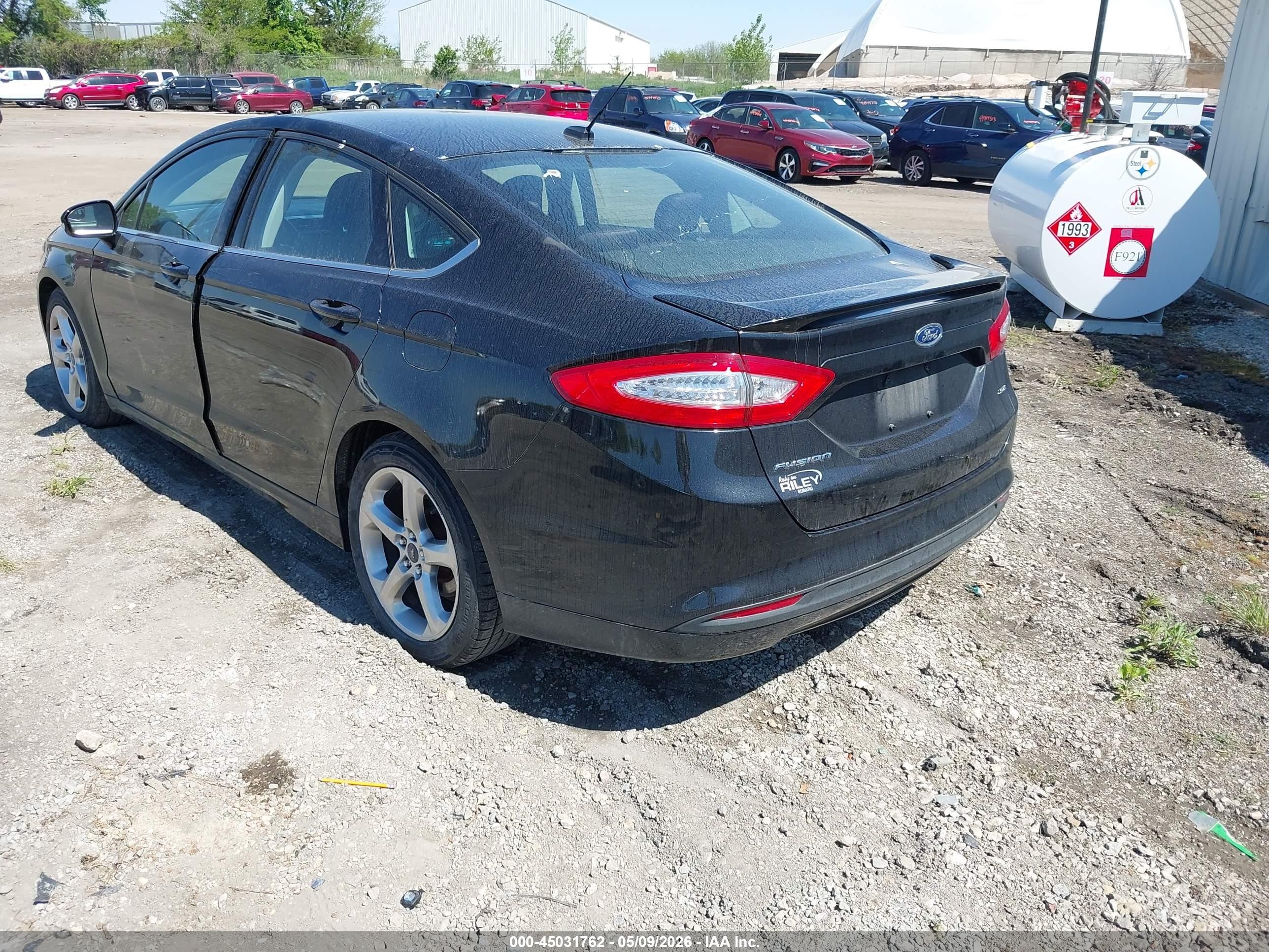 2014 Ford Fusion Se Черный vin: 1FA6P0H79E5390782
