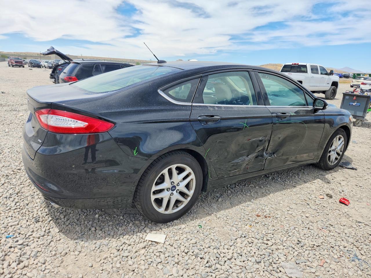 2014 Ford Fusion Se Black vin: 1FA6P0H79E5397358