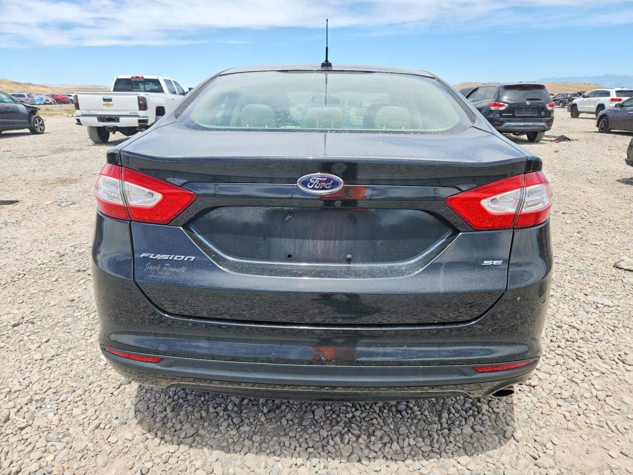 2014 Ford Fusion Se Black vin: 1FA6P0H79E5397358
