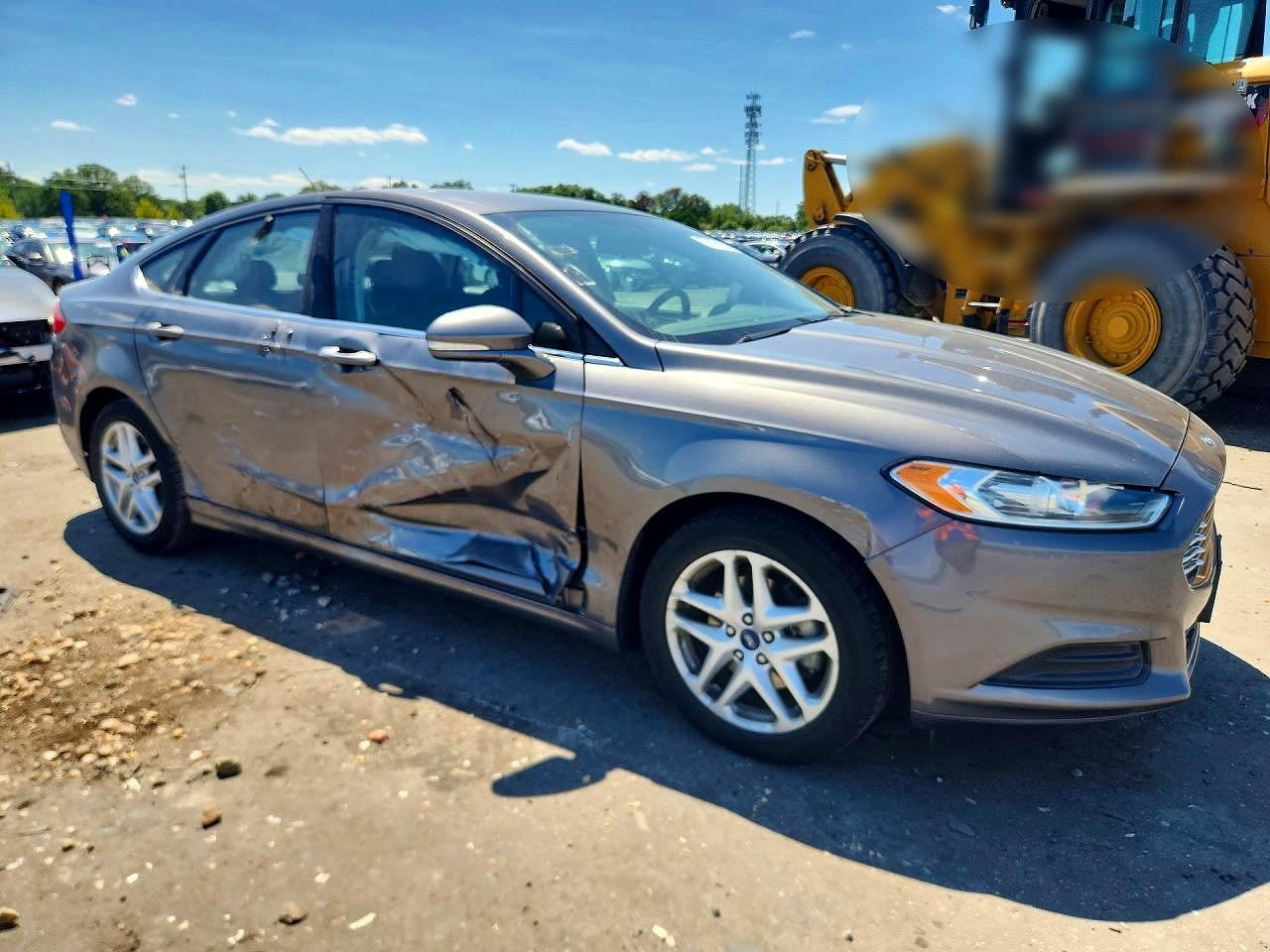 2014 Ford Fusion Se Gray vin: 1FA6P0H79E5406463