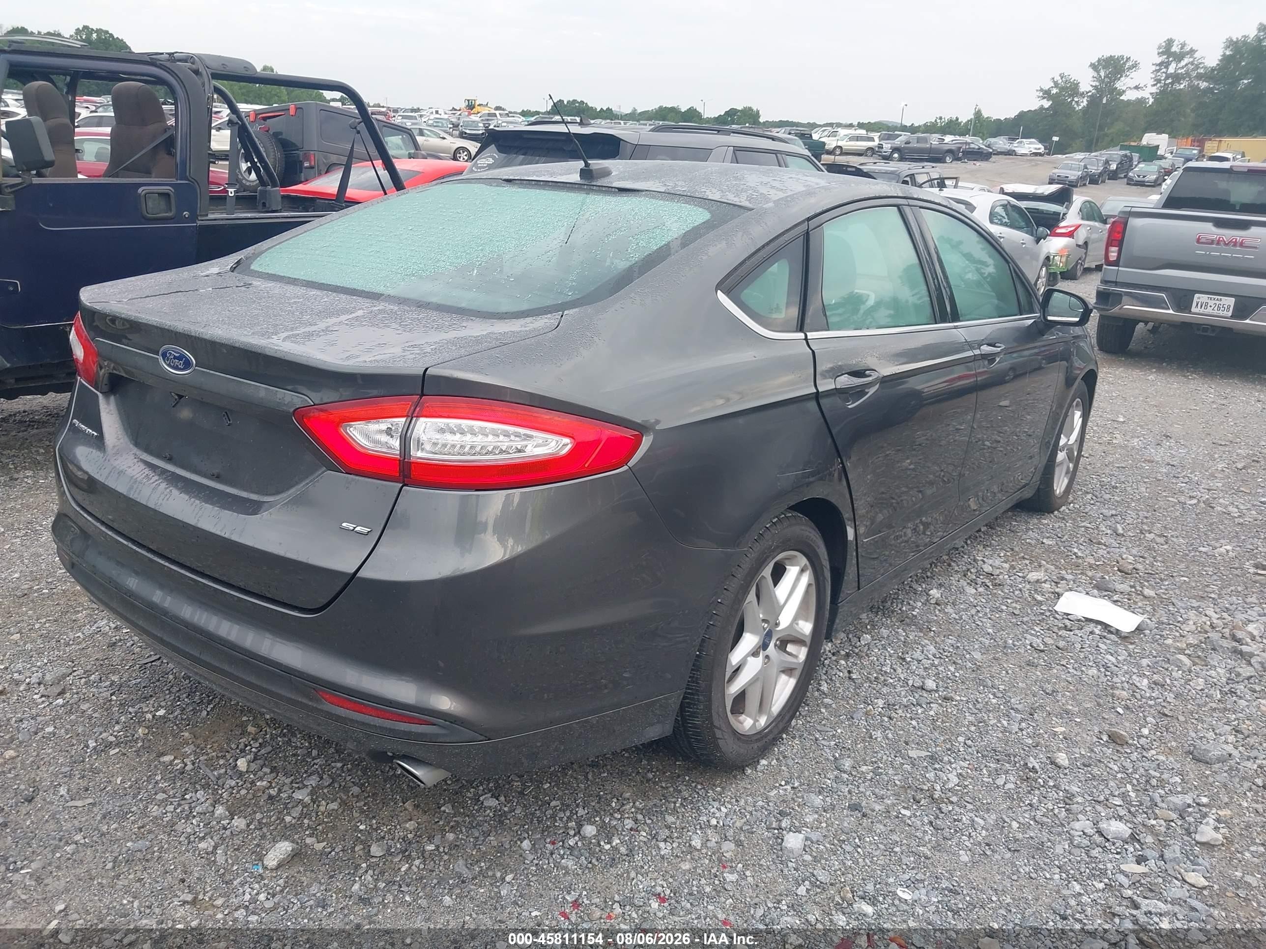 2015 Ford Fusion Se Gray vin: 1FA6P0H79F5107573
