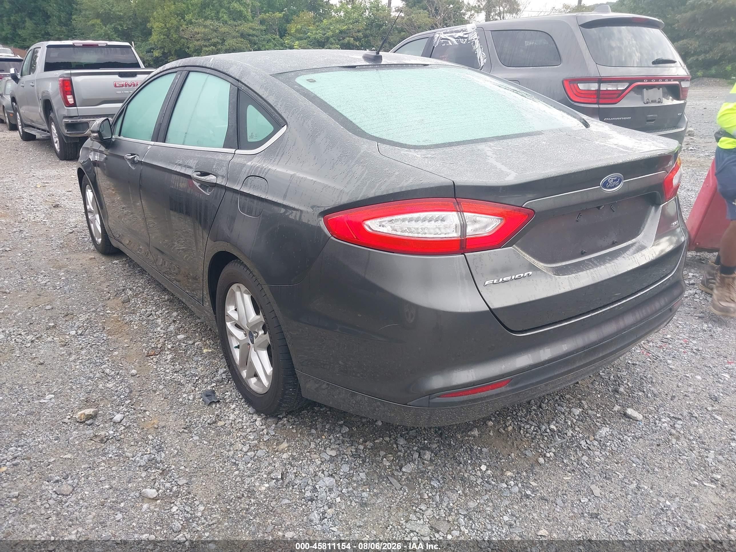 2015 Ford Fusion Se Gray vin: 1FA6P0H79F5107573
