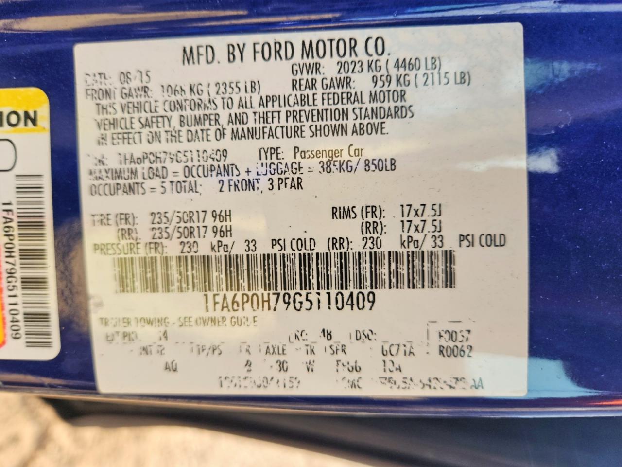2016 Ford Fusion Se Blue vin: 1FA6P0H79G5110409